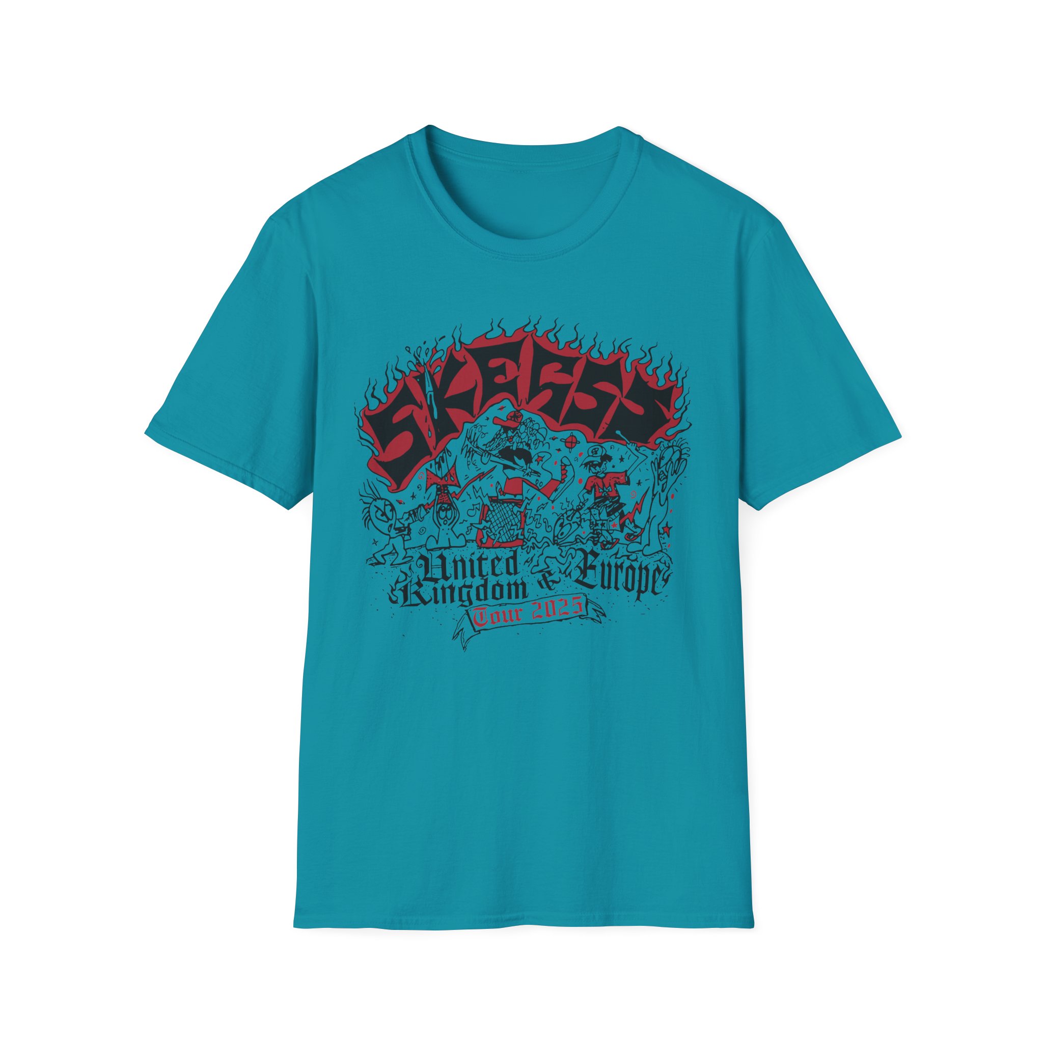 Skegss Uk Eu Tour 2025 Unisex Softstyle T-Shirt