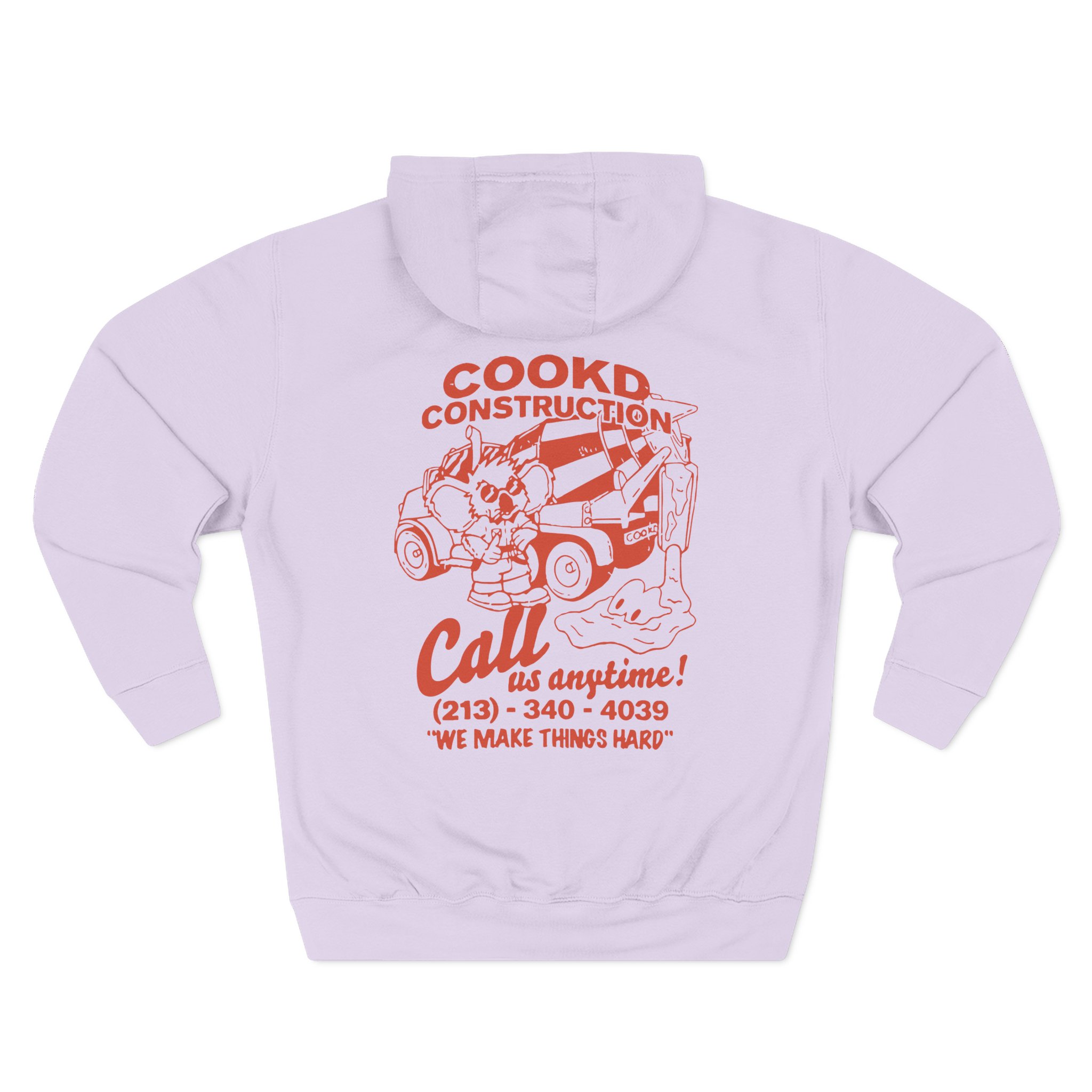 Cookd Construction Koala Three-Panel Fleece Hoodie