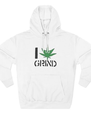 Brutal Truth I Weed Grind Three-Panel Fleece Hoodie