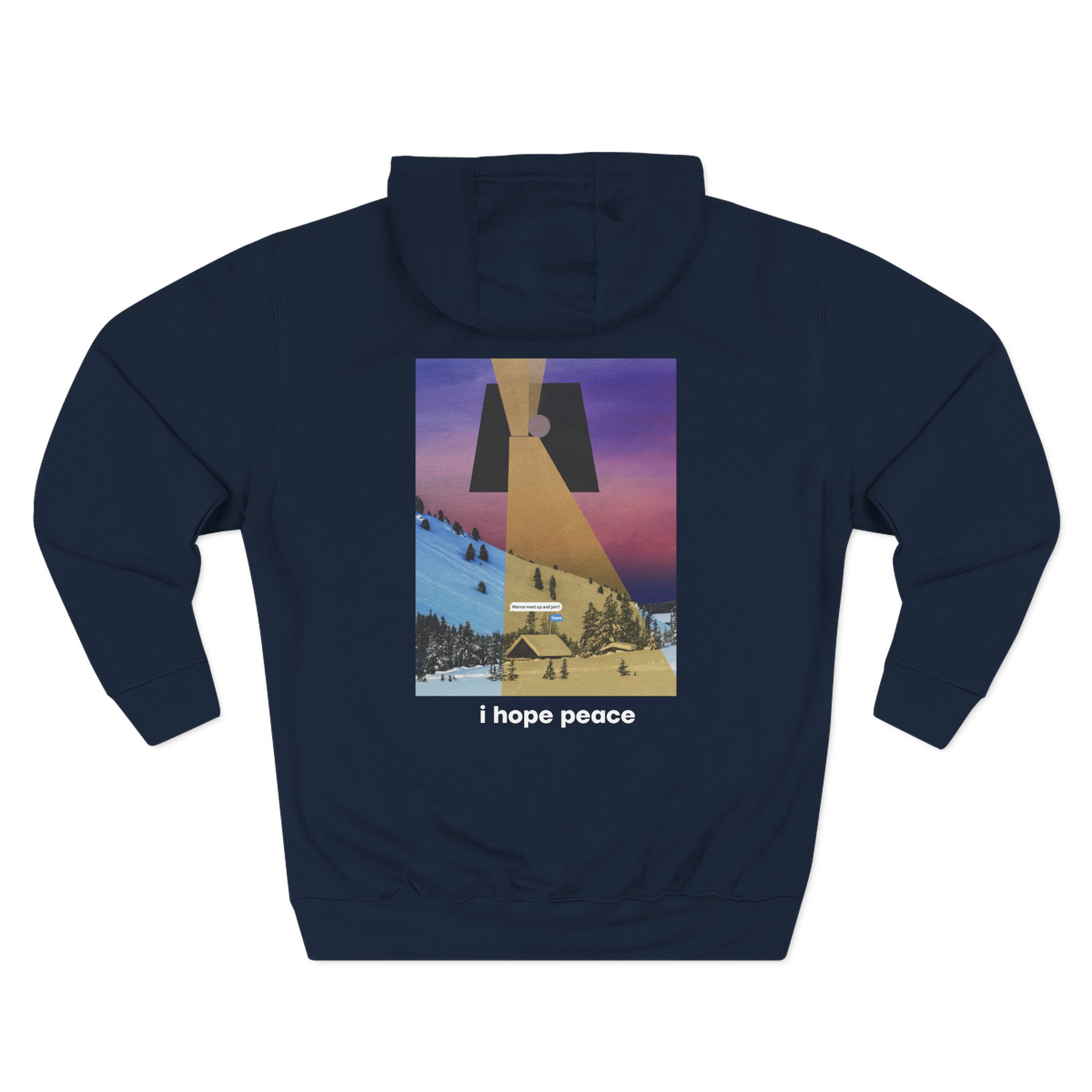 Chon I Hope Peace Three-Panel Fleece Hoodie