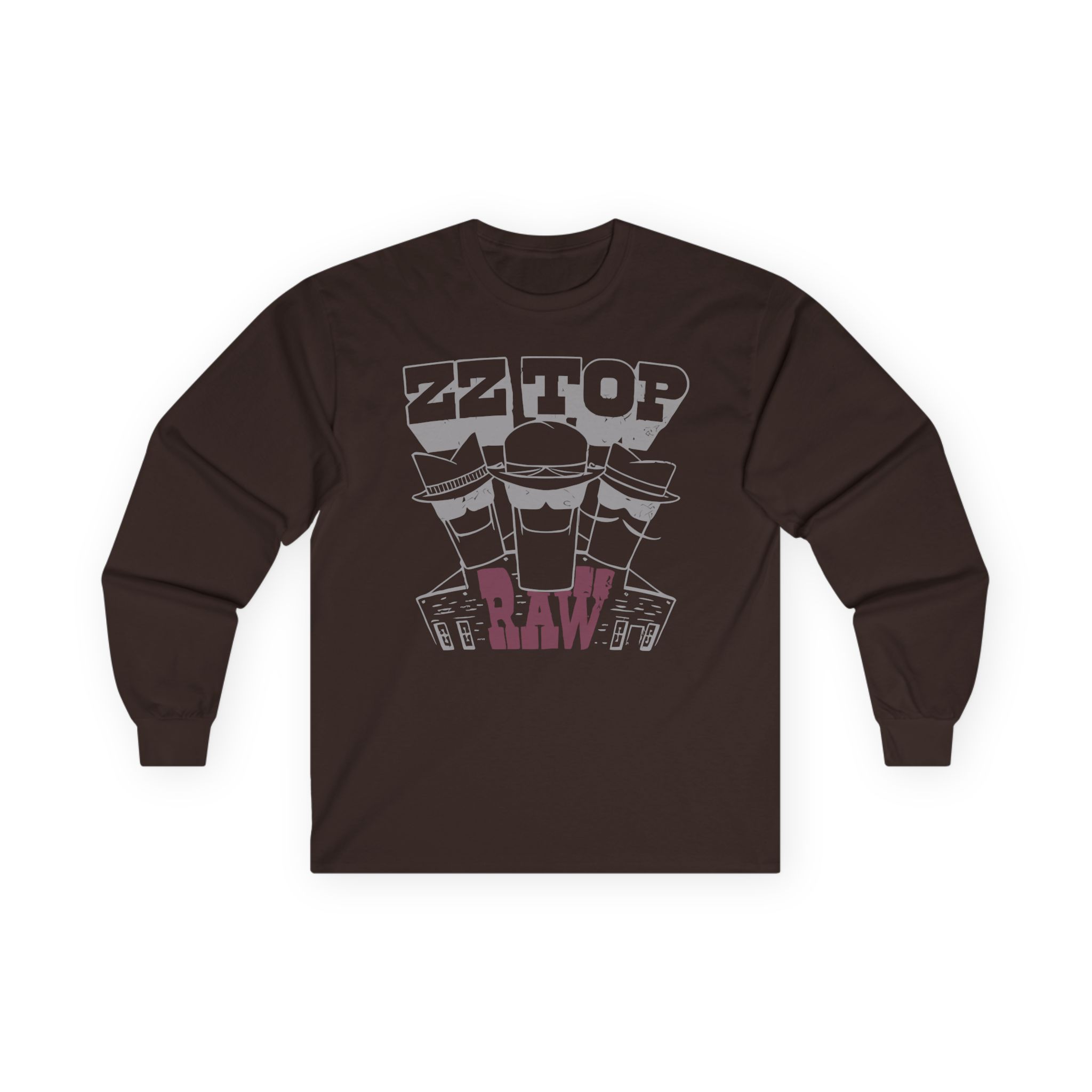 ZZ Top Raw Unisex Ultra Cotton Long Sleeve Tee
