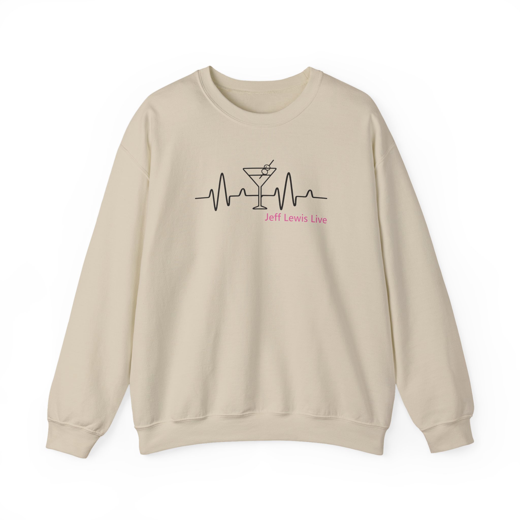Jeffrey Lewis Jll Martini Heartbeat Unisex Heavy Blendâ„¢ Crewneck Sweatshirt