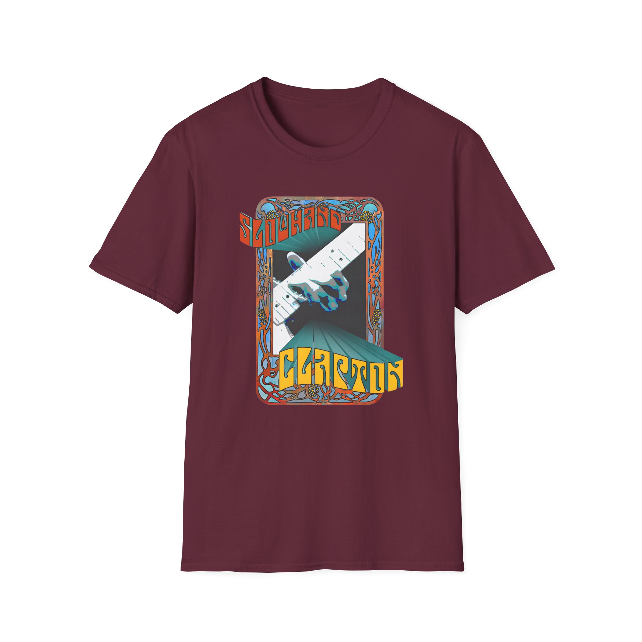 Eric Clapton Psychedelic Slowhand Unisex Softstyle T-Shirt