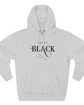 Clint Black Logo Espresso Three-Panel Fleece Hoodie