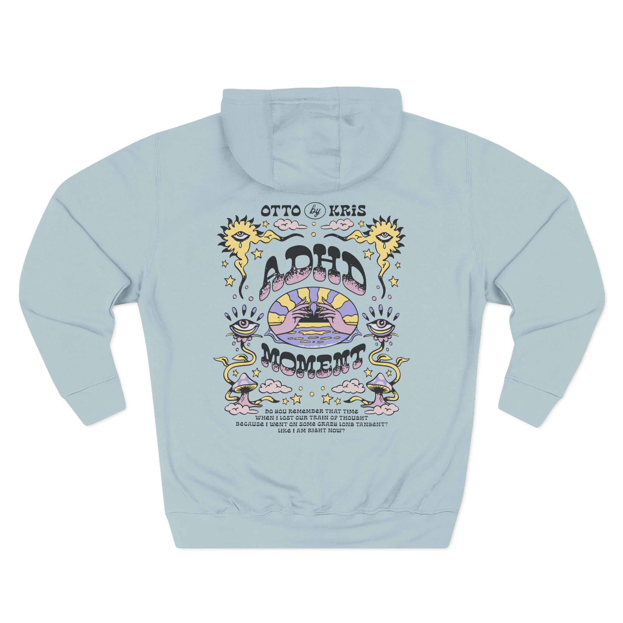 Kallmekris Adhd Moment Three-Panel Fleece Hoodie