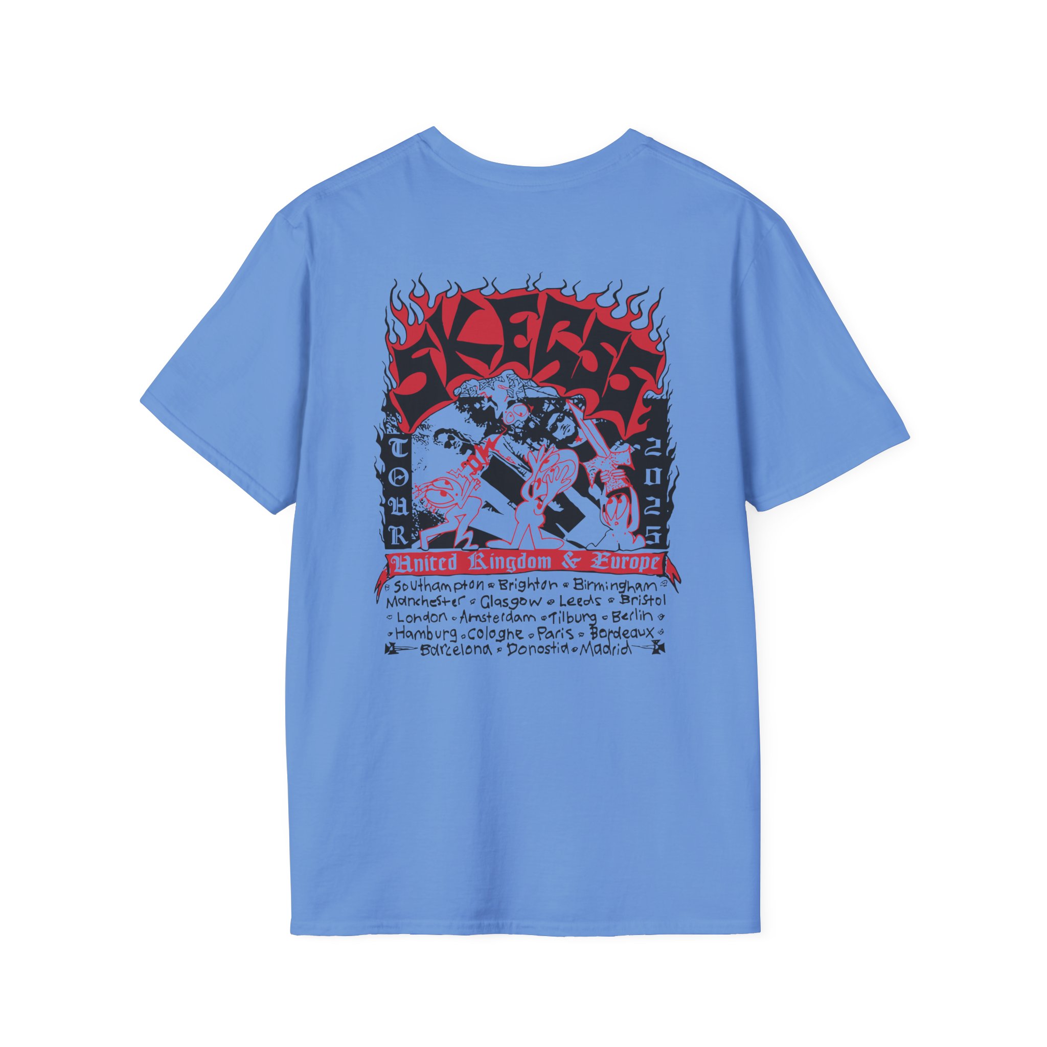 Skegss Uk Eu Tour 2025 Unisex Softstyle T-Shirt
