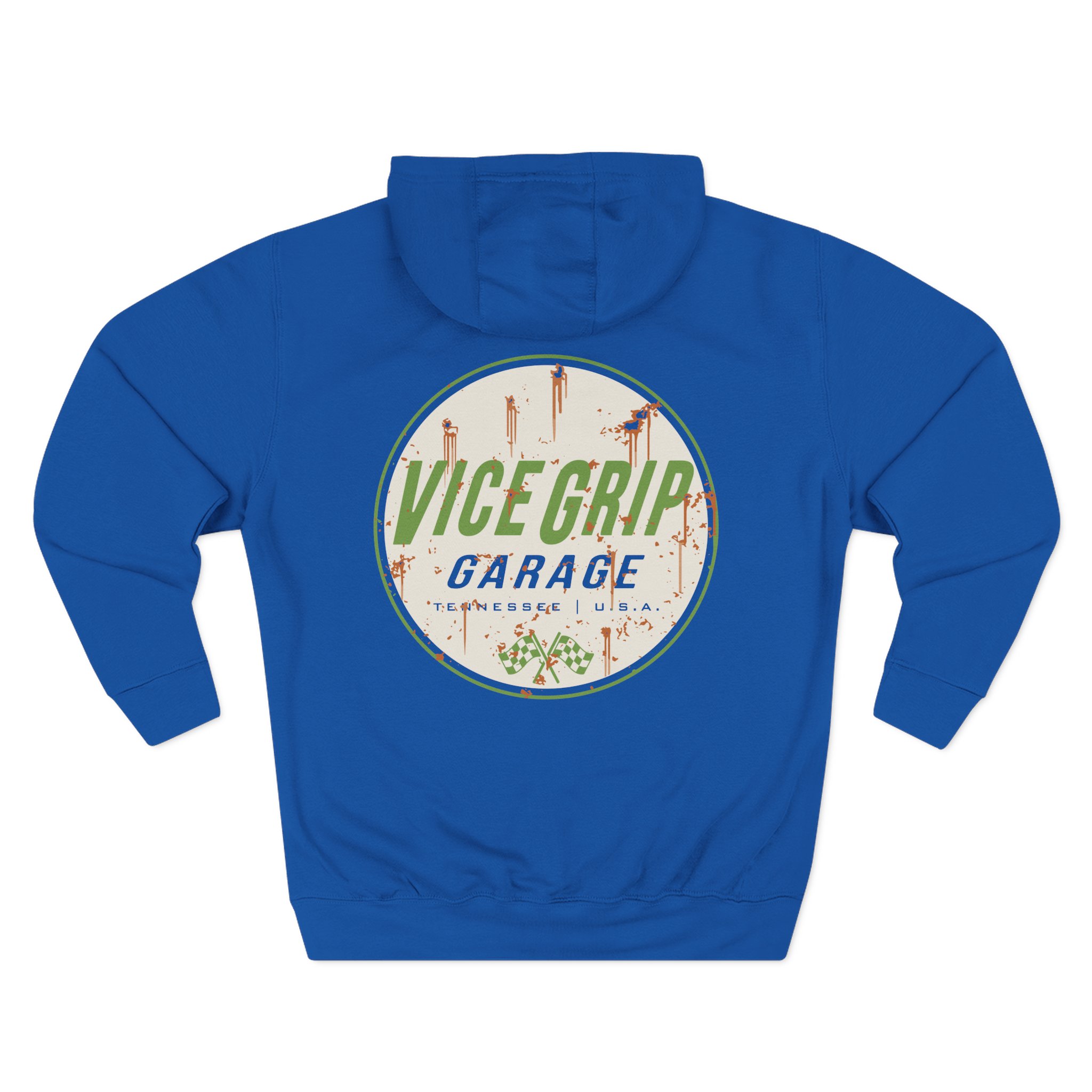 Vicegripgarage Rusty Can Three-Panel Fleece Hoodie