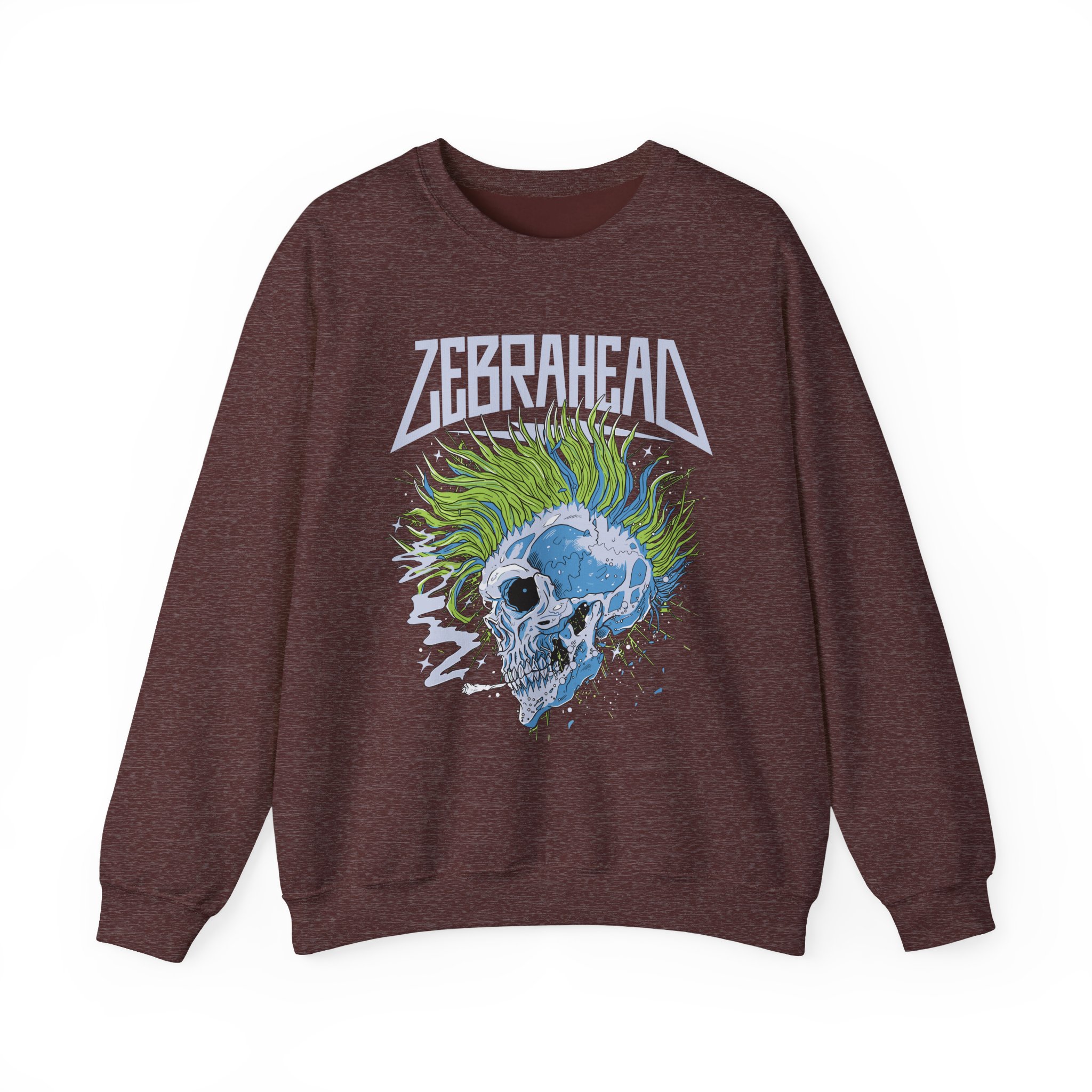 Zebrahead Skull Unisex Heavy Blendâ„¢ Crewneck Sweatshirt