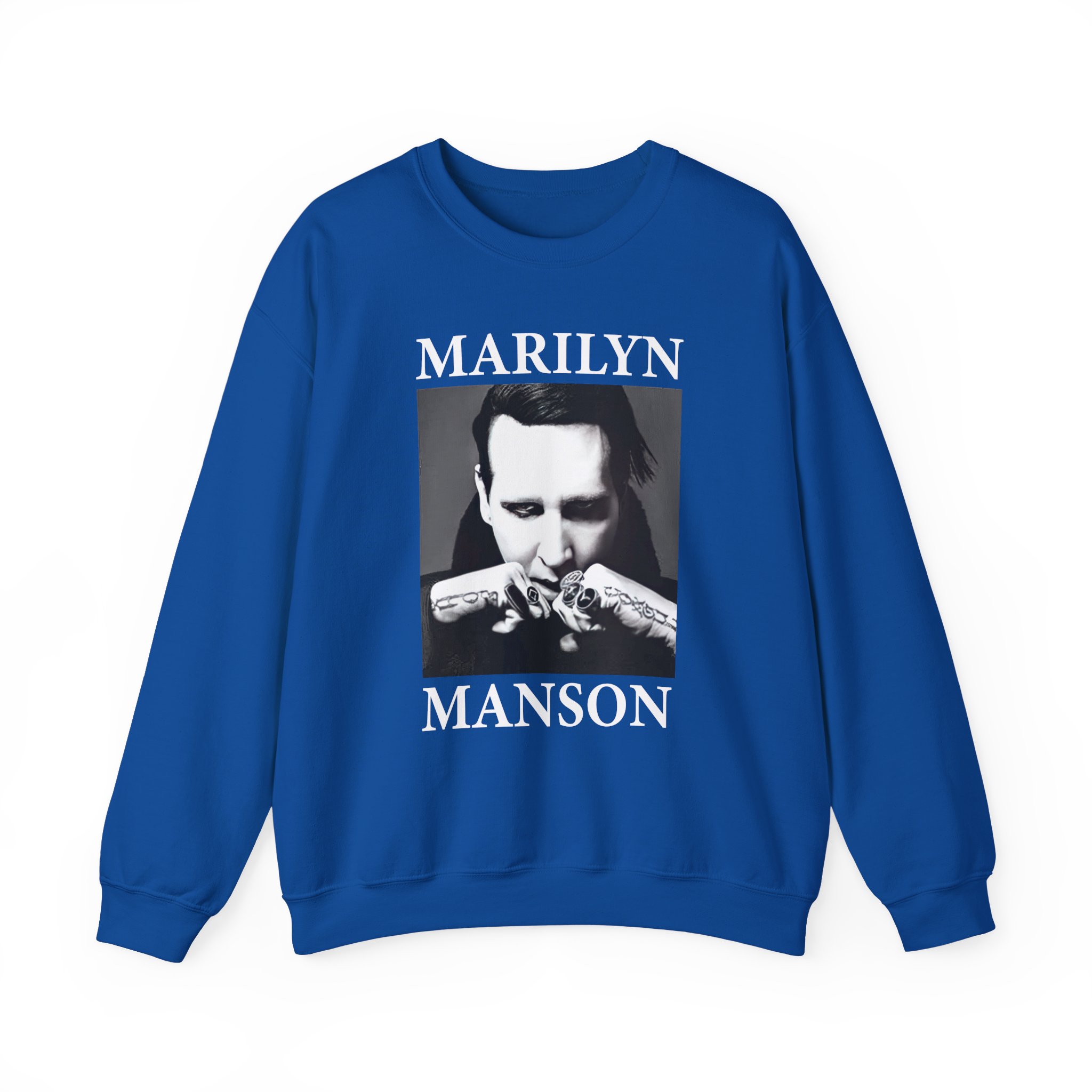 Marilyn Manson Fists Amplified Unisex Heavy Blendâ„¢ Crewneck Sweatshirt