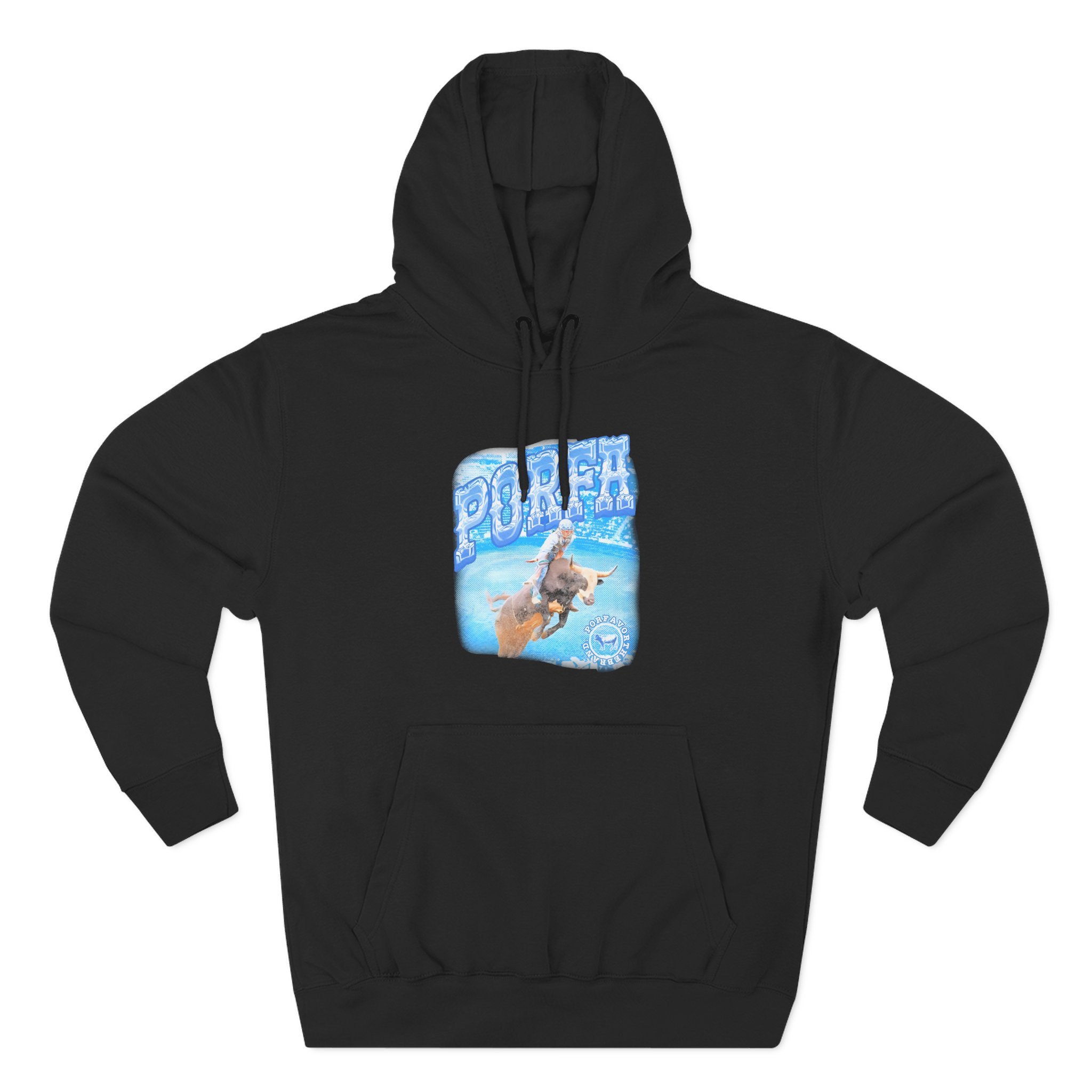 Porfa Rodeo Por Favor Three-Panel Fleece Hoodie