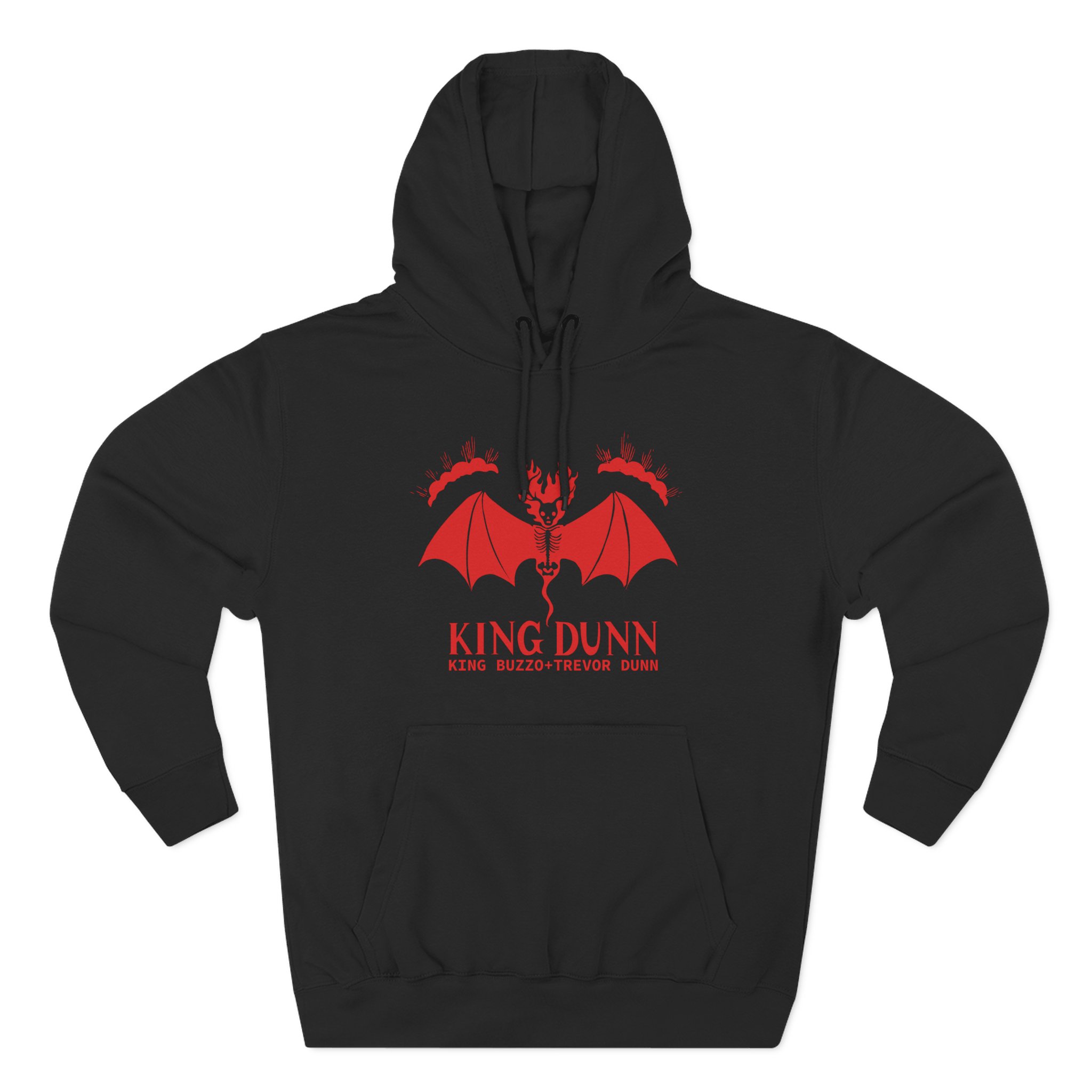 Melvins King Dunn King Buzzo Trevor Dunn Three-Panel Fleece Hoodie