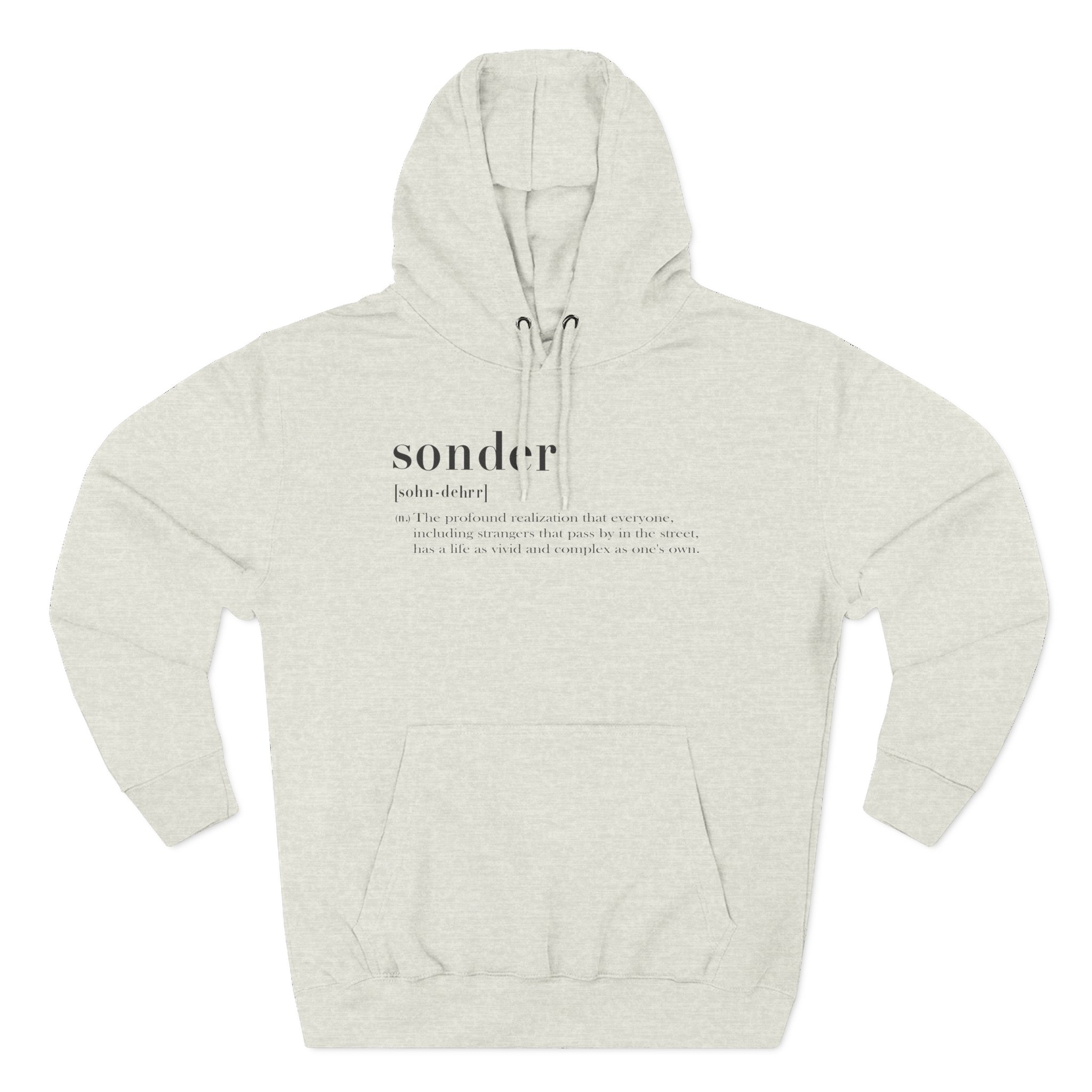 Sonder Definition Three-Panel Fleece Hoodie