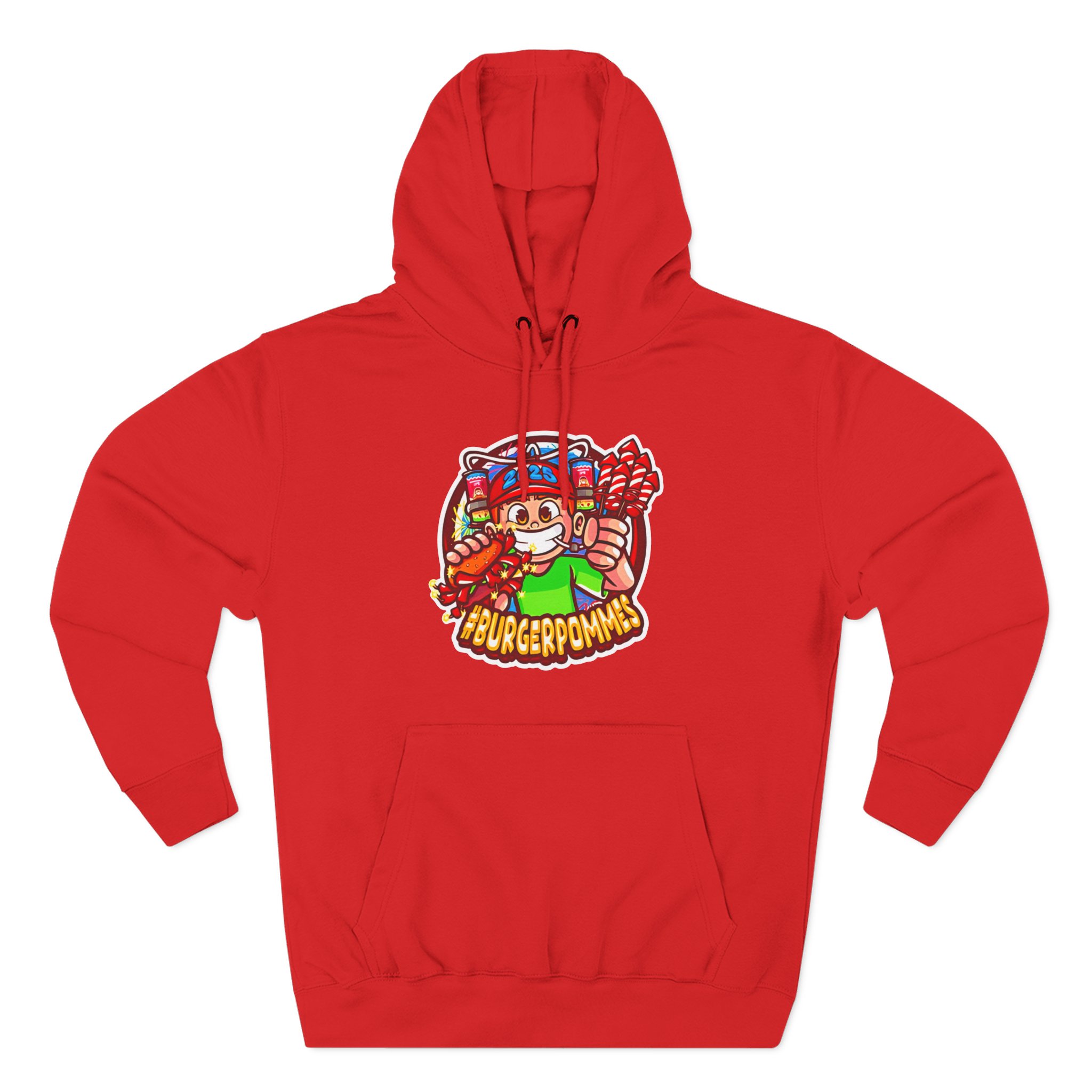 Burger Pommes Three-Panel Fleece Hoodie