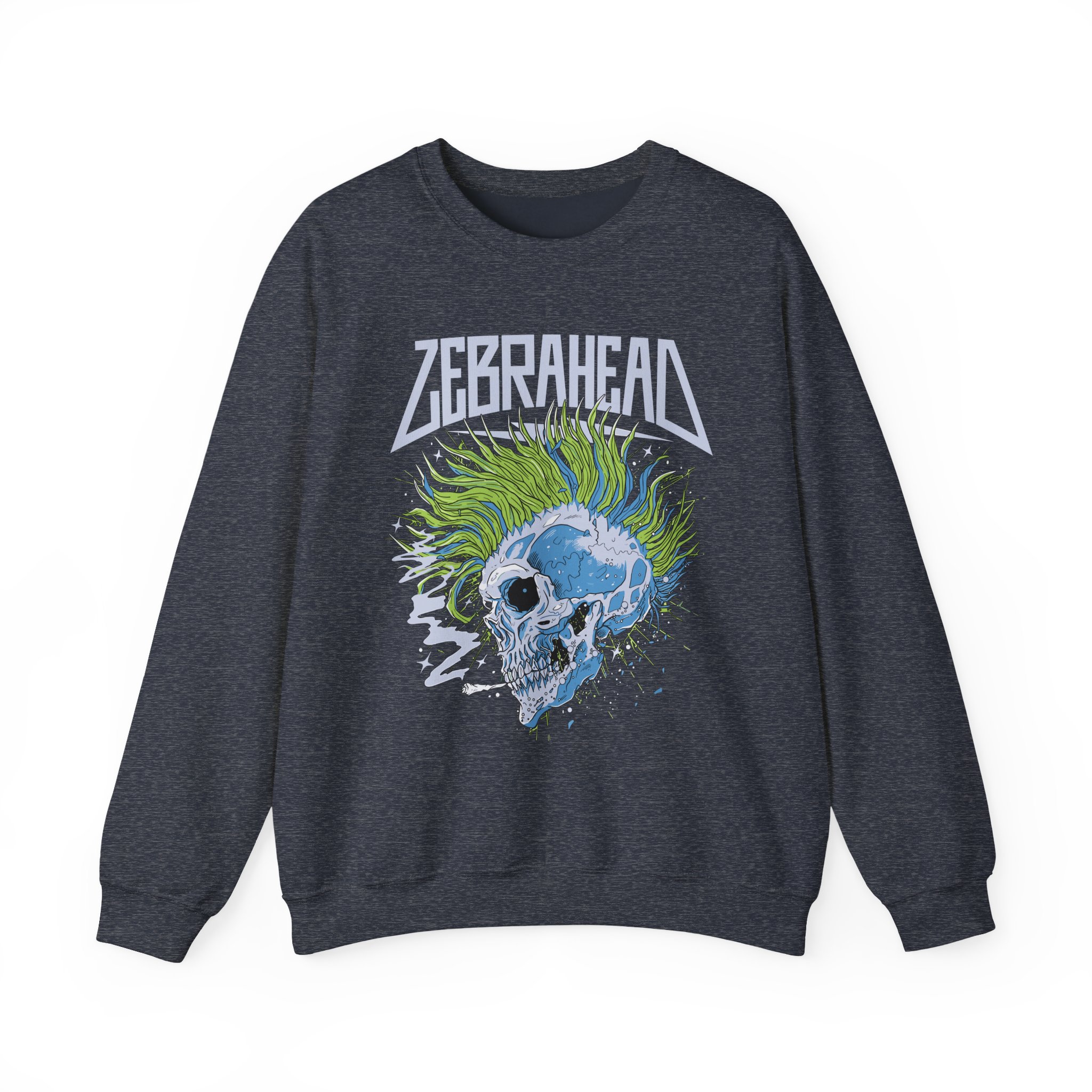 Zebrahead Skull Unisex Heavy Blendâ„¢ Crewneck Sweatshirt