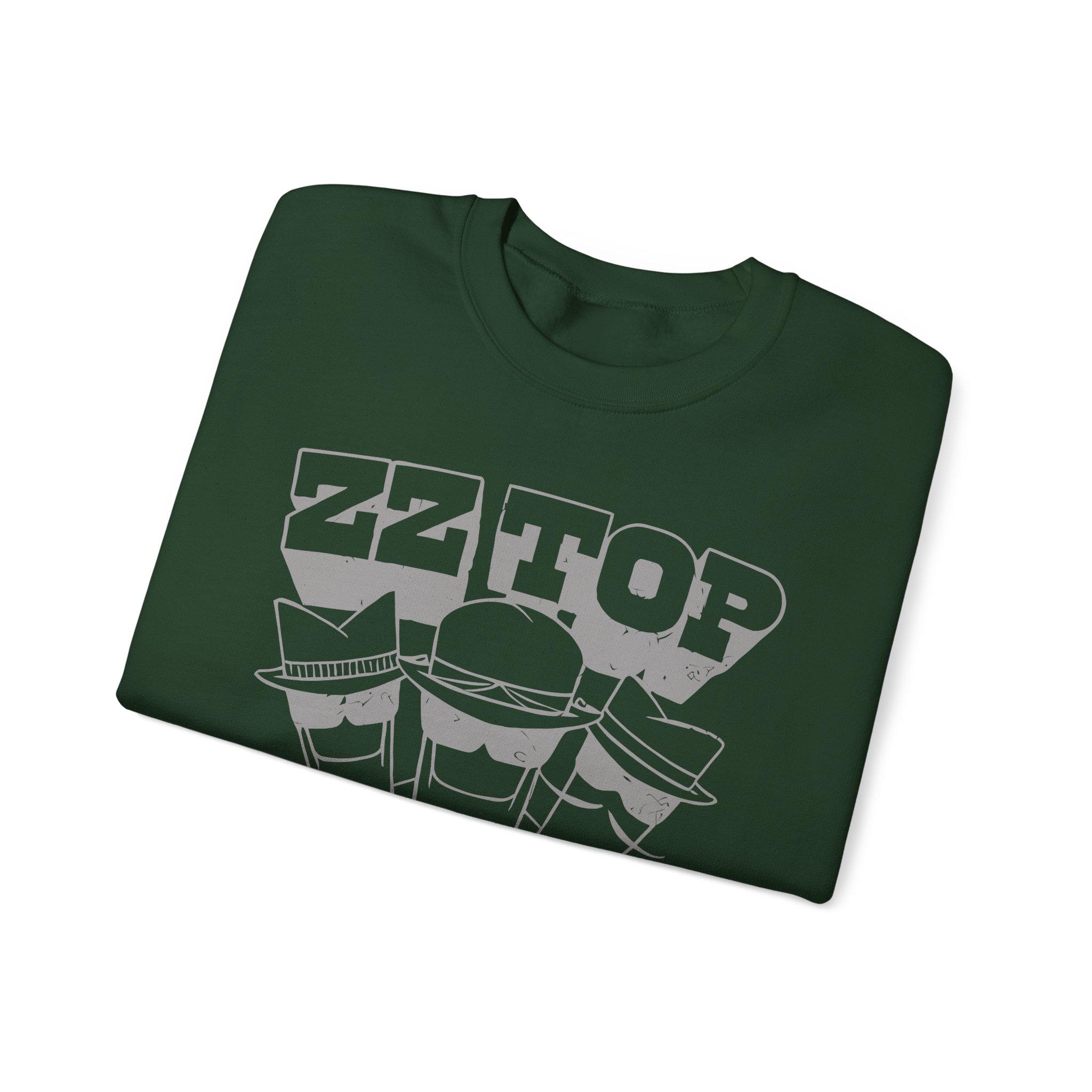 Zz Top Raw Unisex Heavy Blendâ„¢ Crewneck Sweatshirt