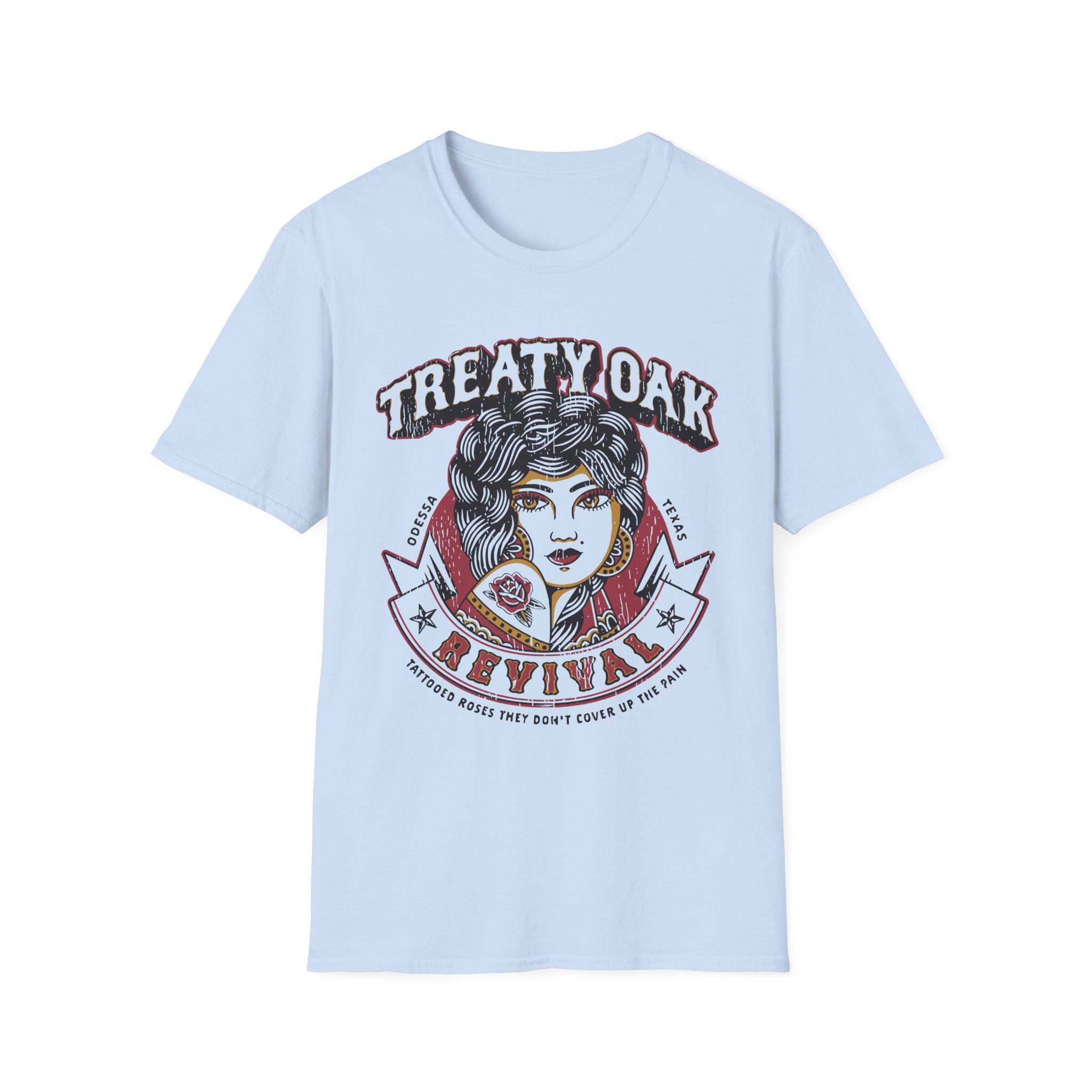 Treaty Oak Revival Rose Unisex Softstyle T-Shirt