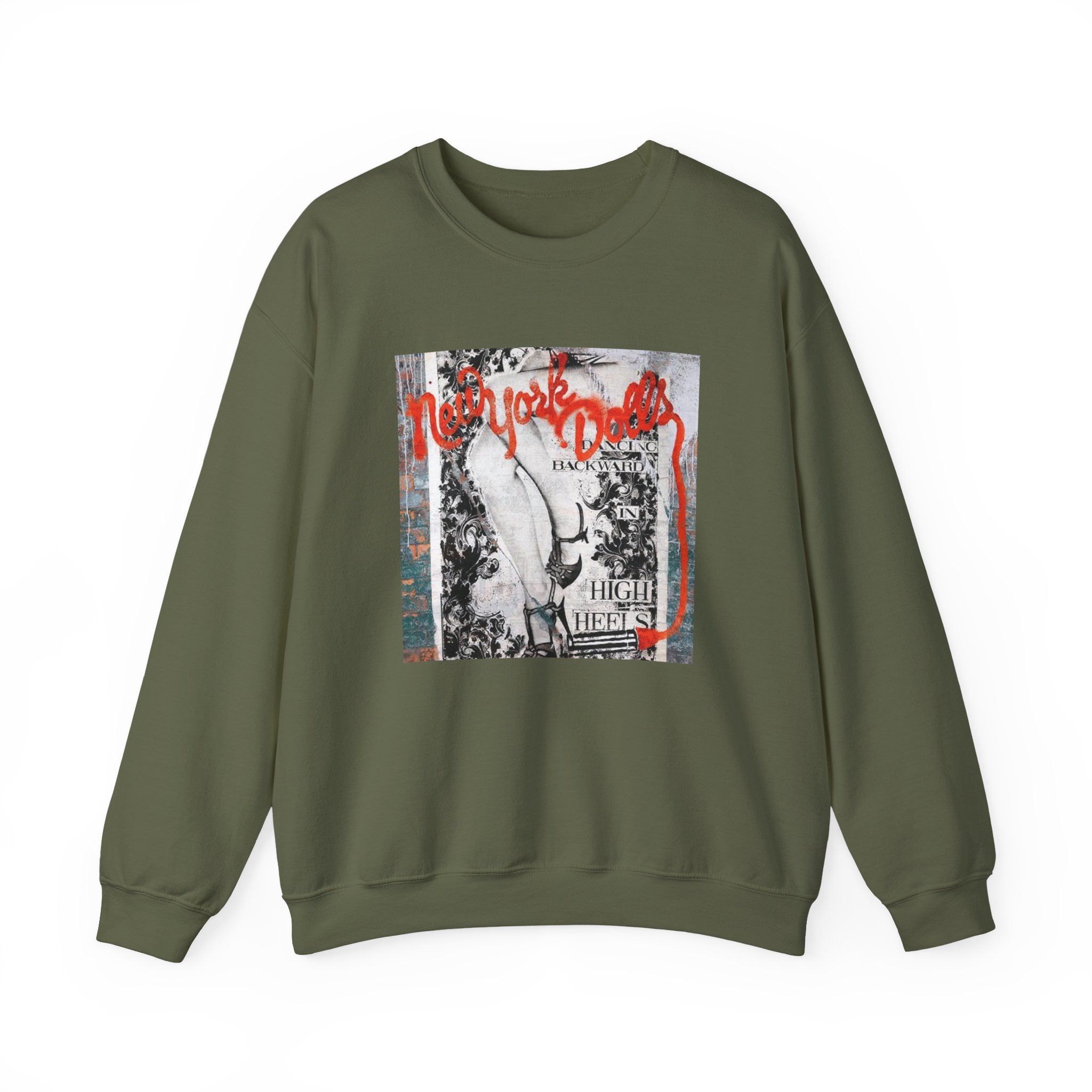 New York Dolls Dancing Backward Album Unisex Heavy Blendâ„¢ Crewneck Sweatshirt