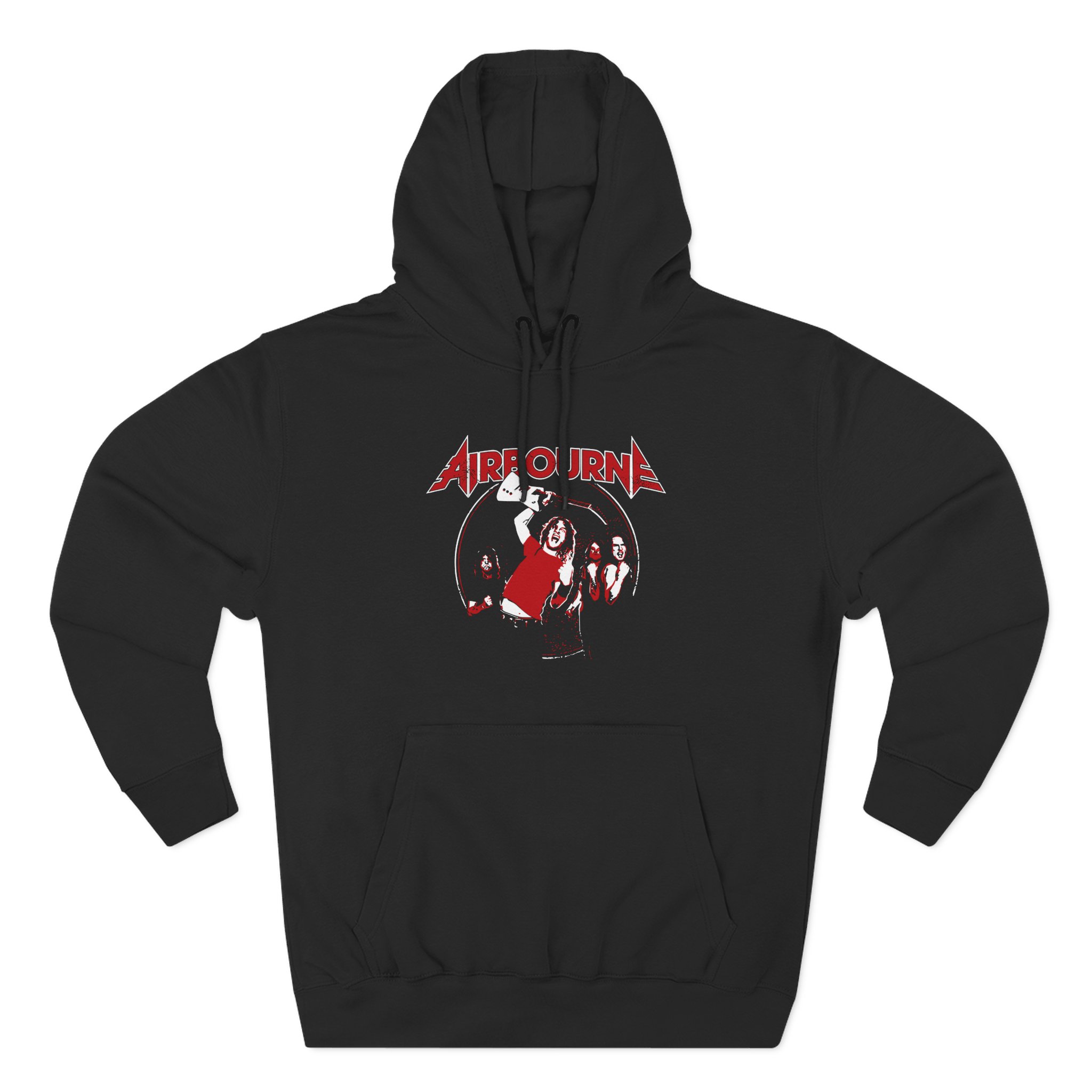 Airbourne Fist Pumping Three-Panel Fleece Hoodie