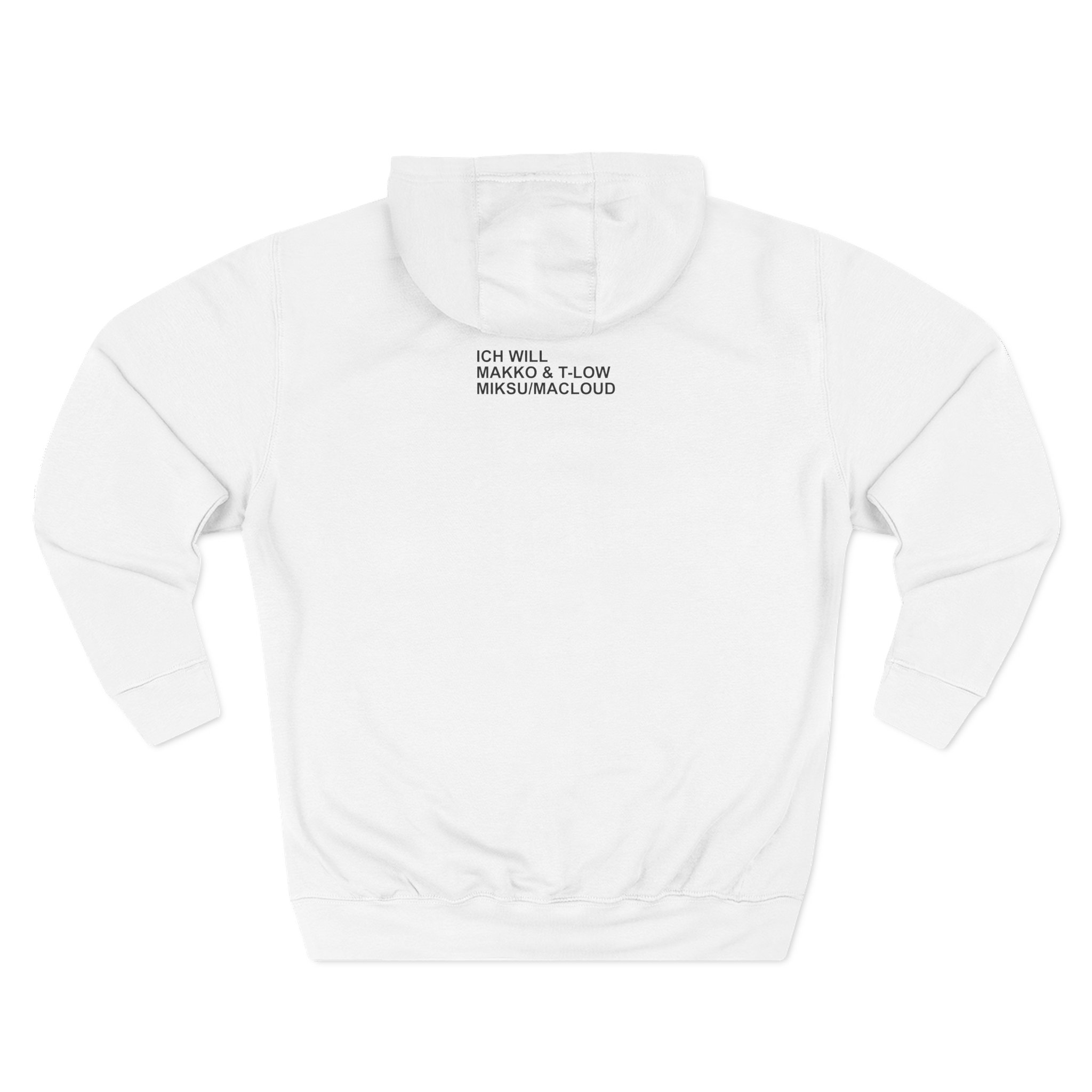 Makko Three-Panel Fleece Hoodie