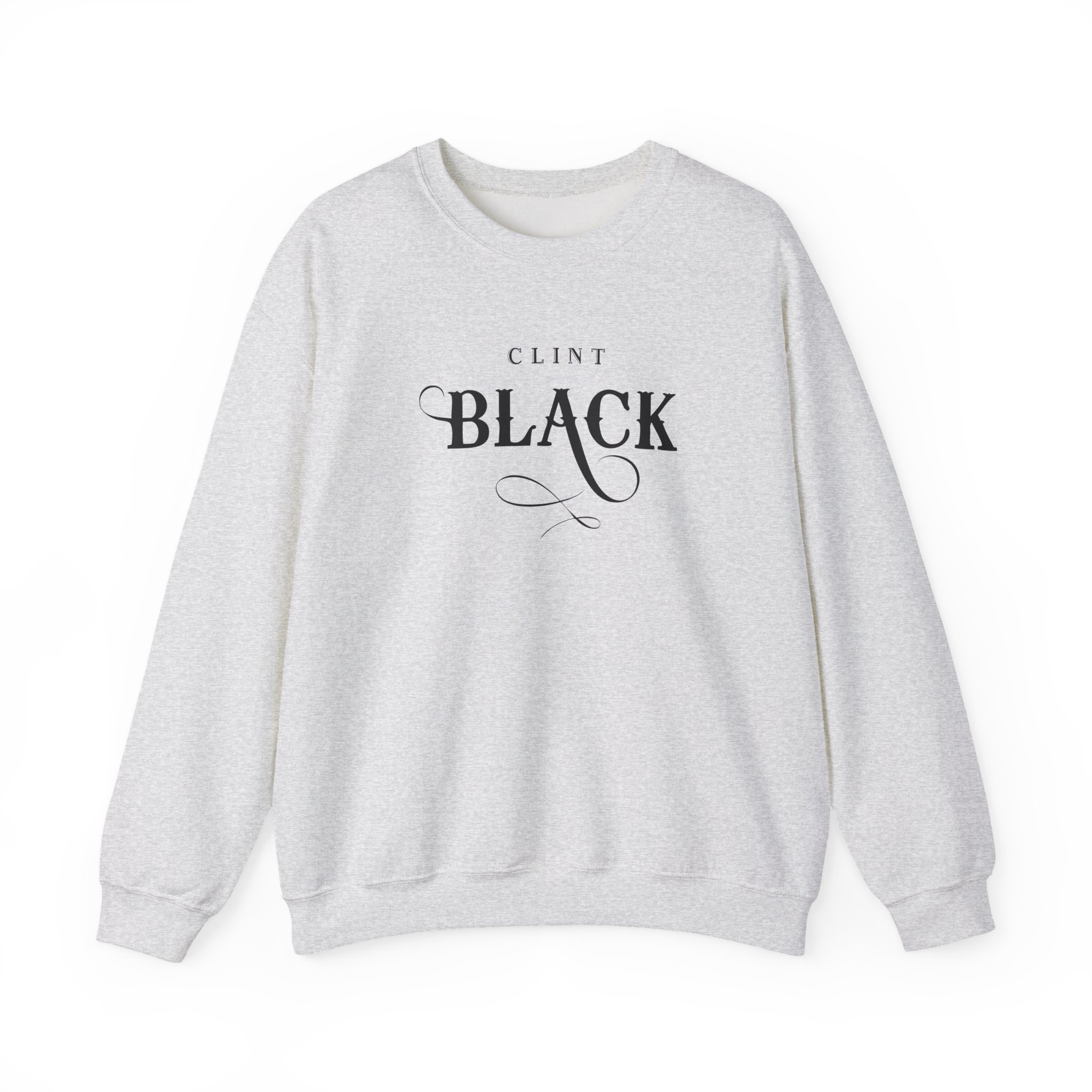 Clint Black Logo Espresso Unisex Heavy Blendâ„¢ Crewneck Sweatshirt