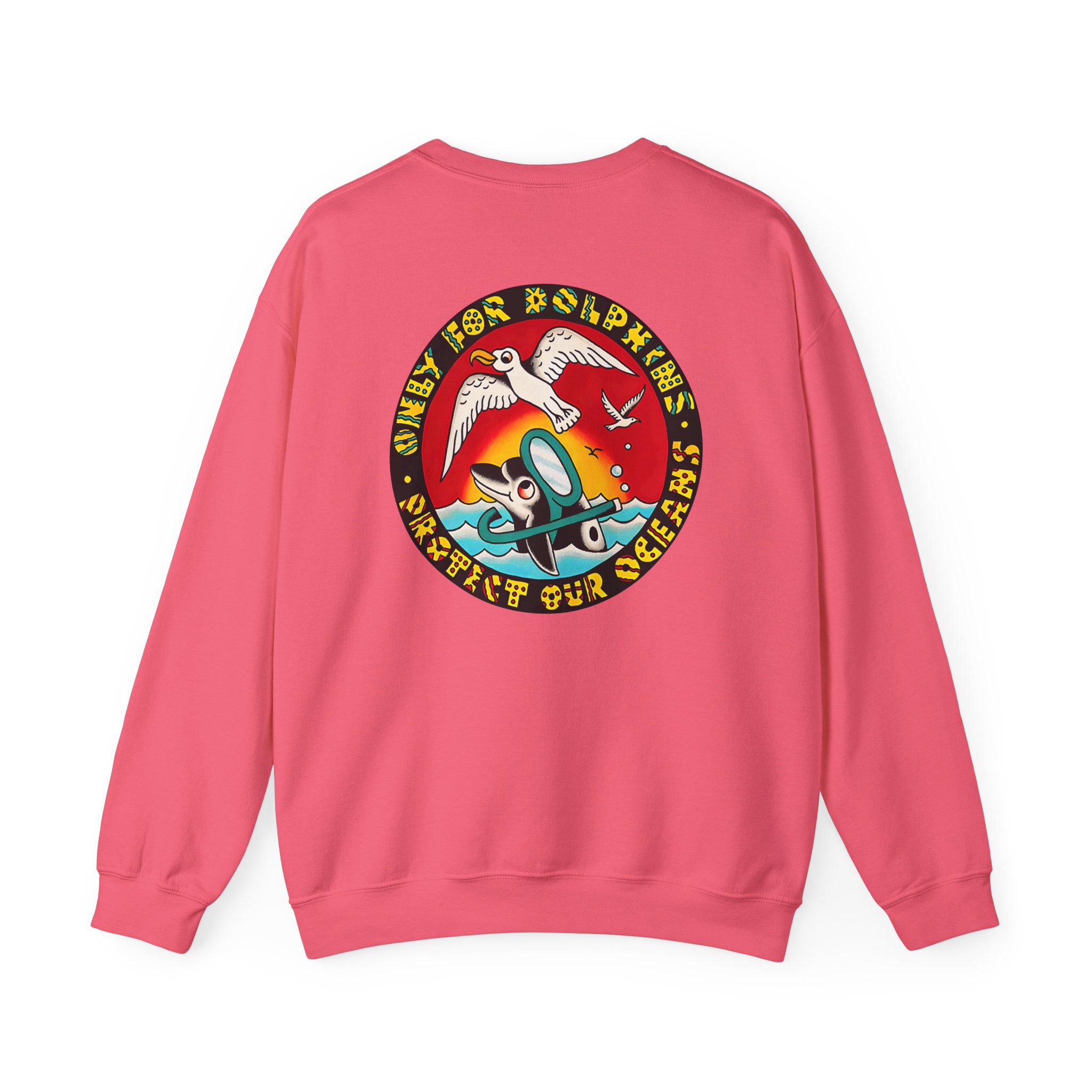 Action Bronson Only for Dolphins Unisex Heavy Blendâ„¢ Crewneck Sweatshirt