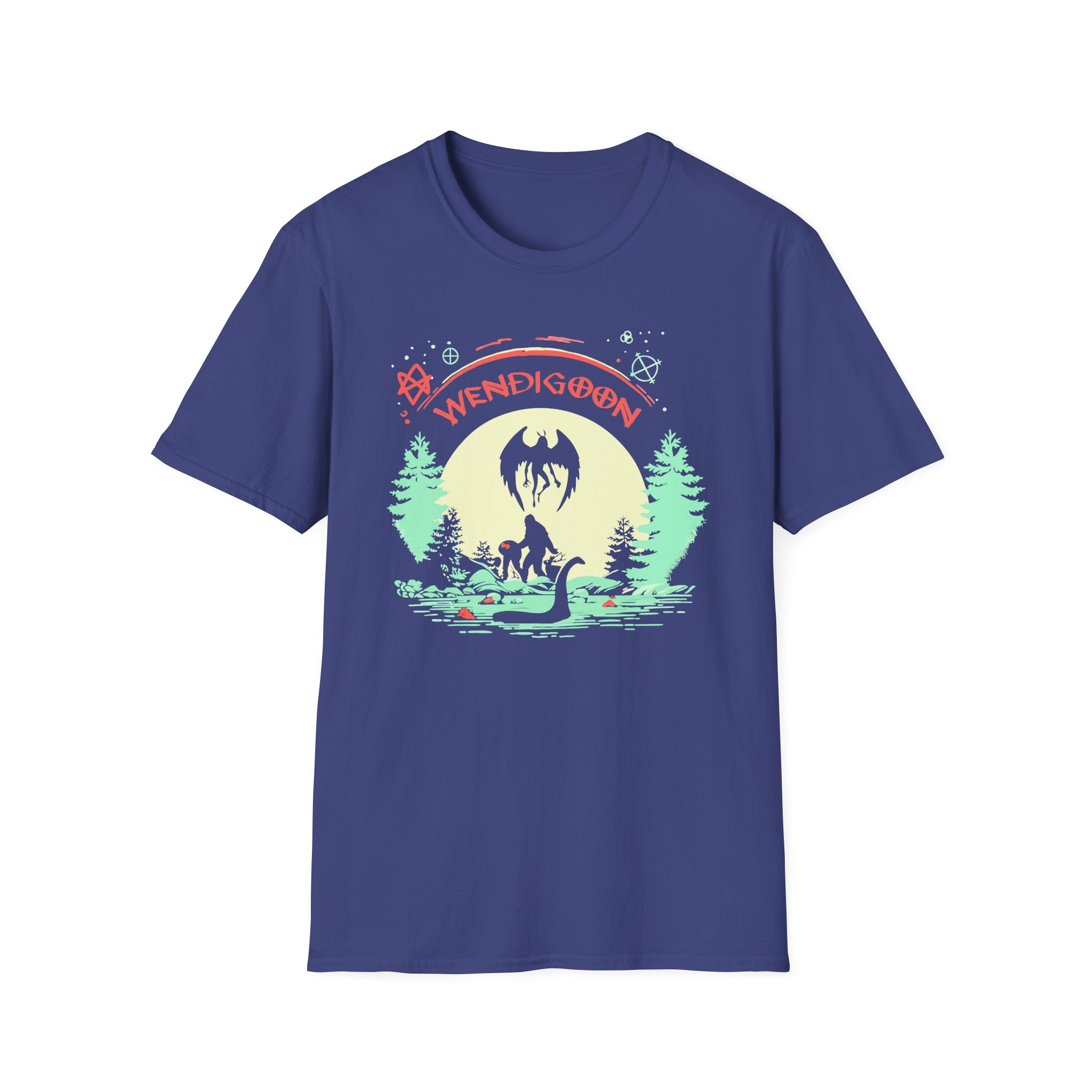 Wendigoon Cryptids on Tour Unisex Softstyle T-Shirt