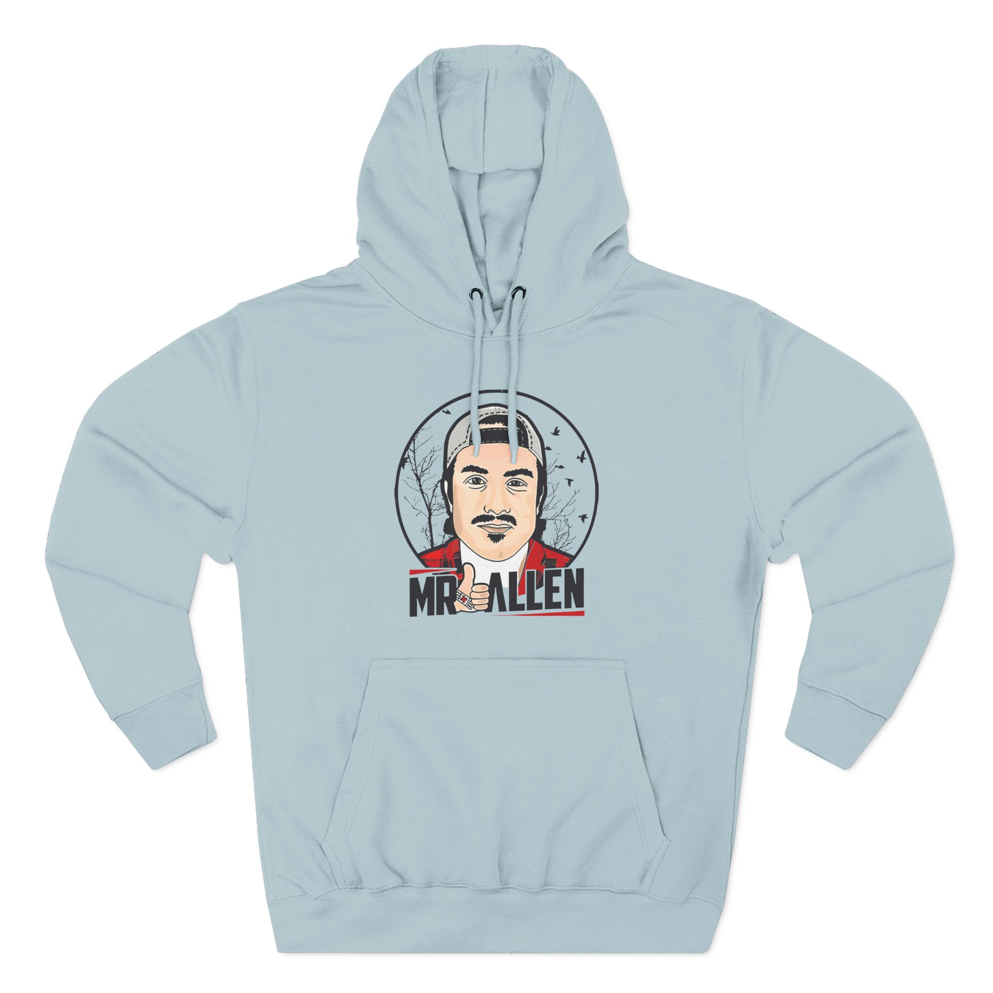 Mrballen Like Button Three-Panel Fleece Hoodie