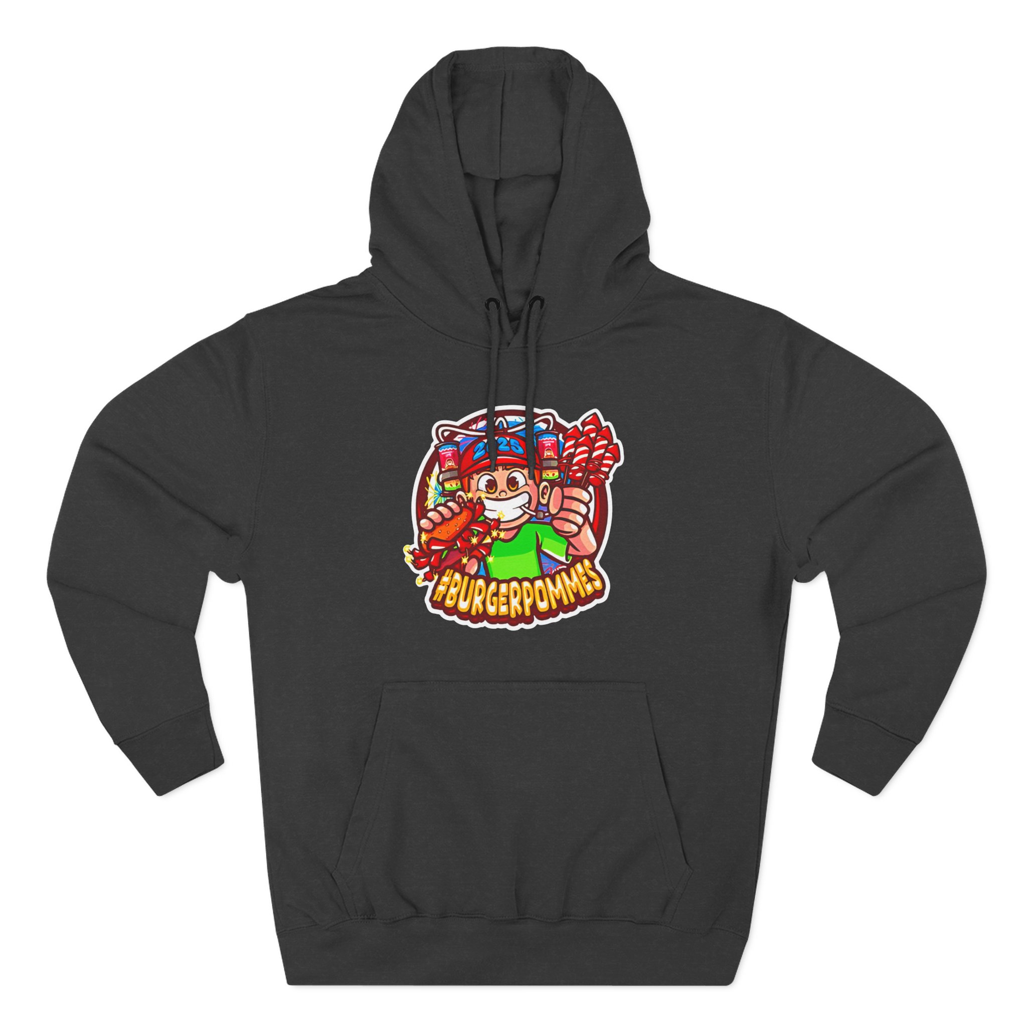 Burger Pommes Three-Panel Fleece Hoodie