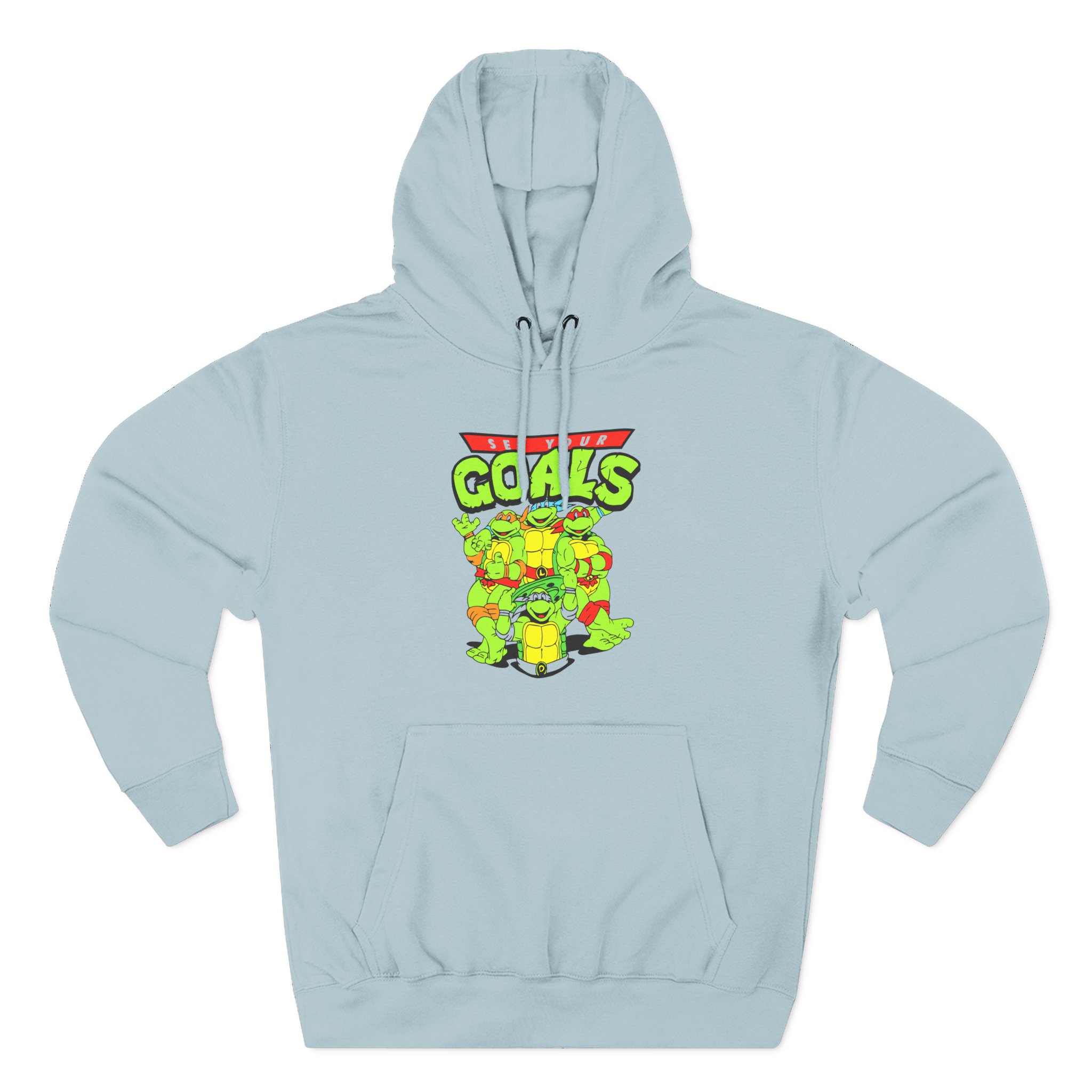 Set Your Goals Ninja Turtles Three-Panel Fleece Hoodie