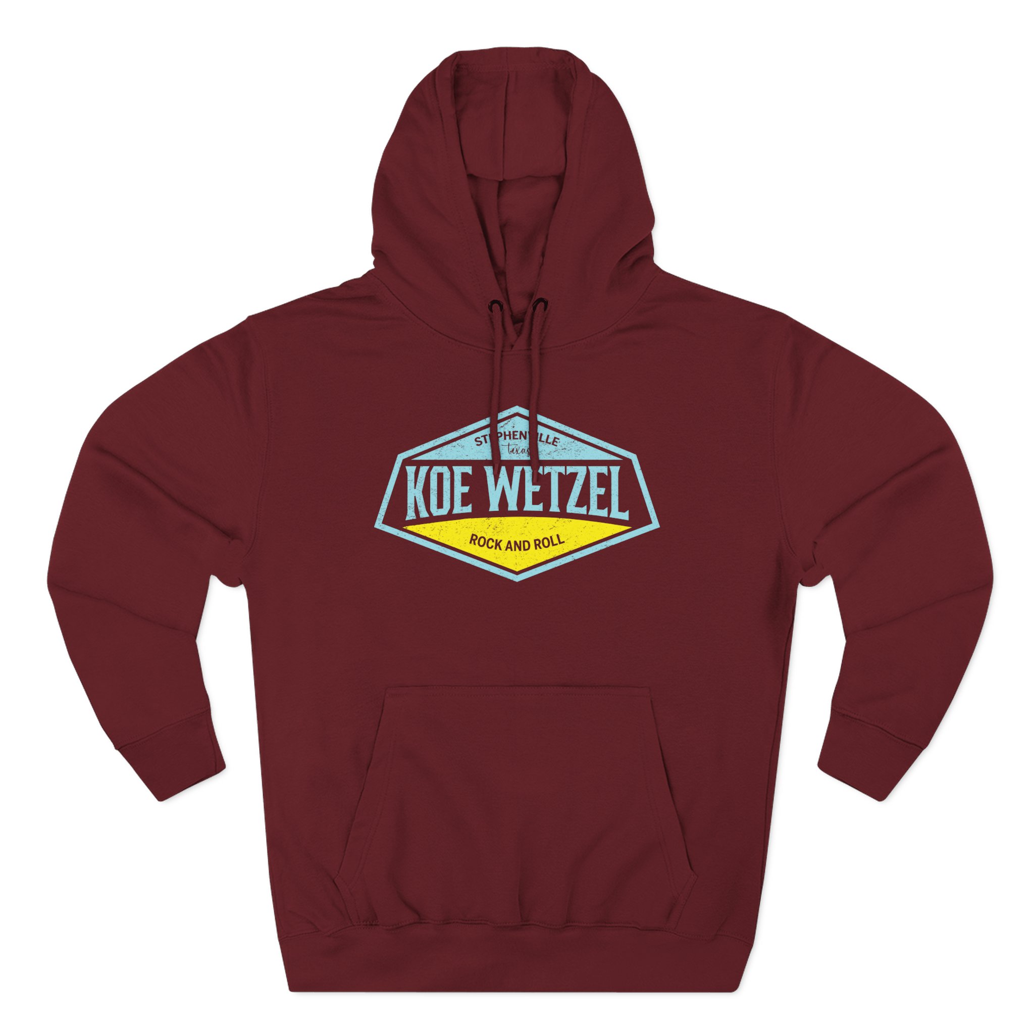 Koe Wetzel Stephenville Rock & Roll Three-Panel Fleece Hoodie