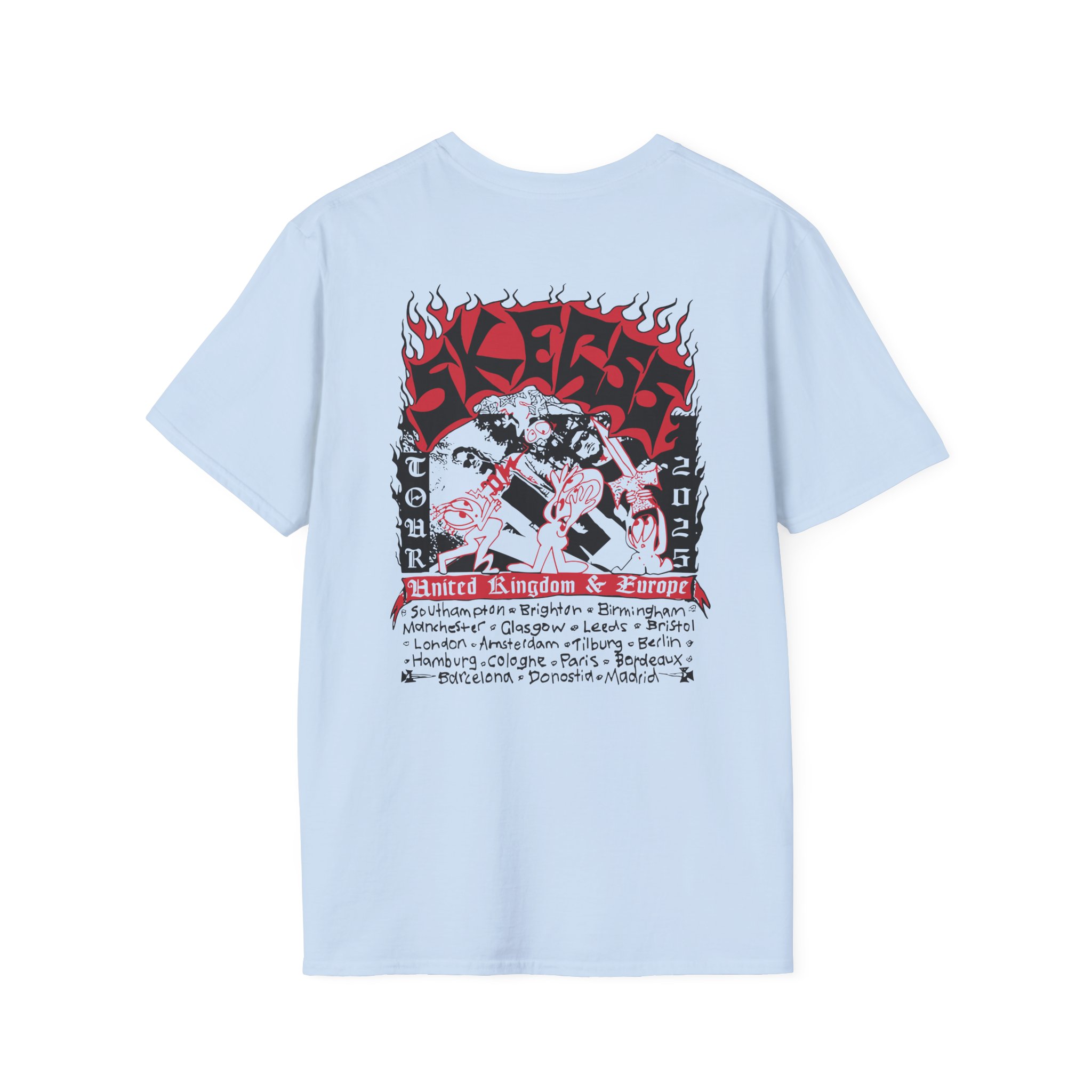 Skegss Uk Eu Tour 2025 Unisex Softstyle T-Shirt