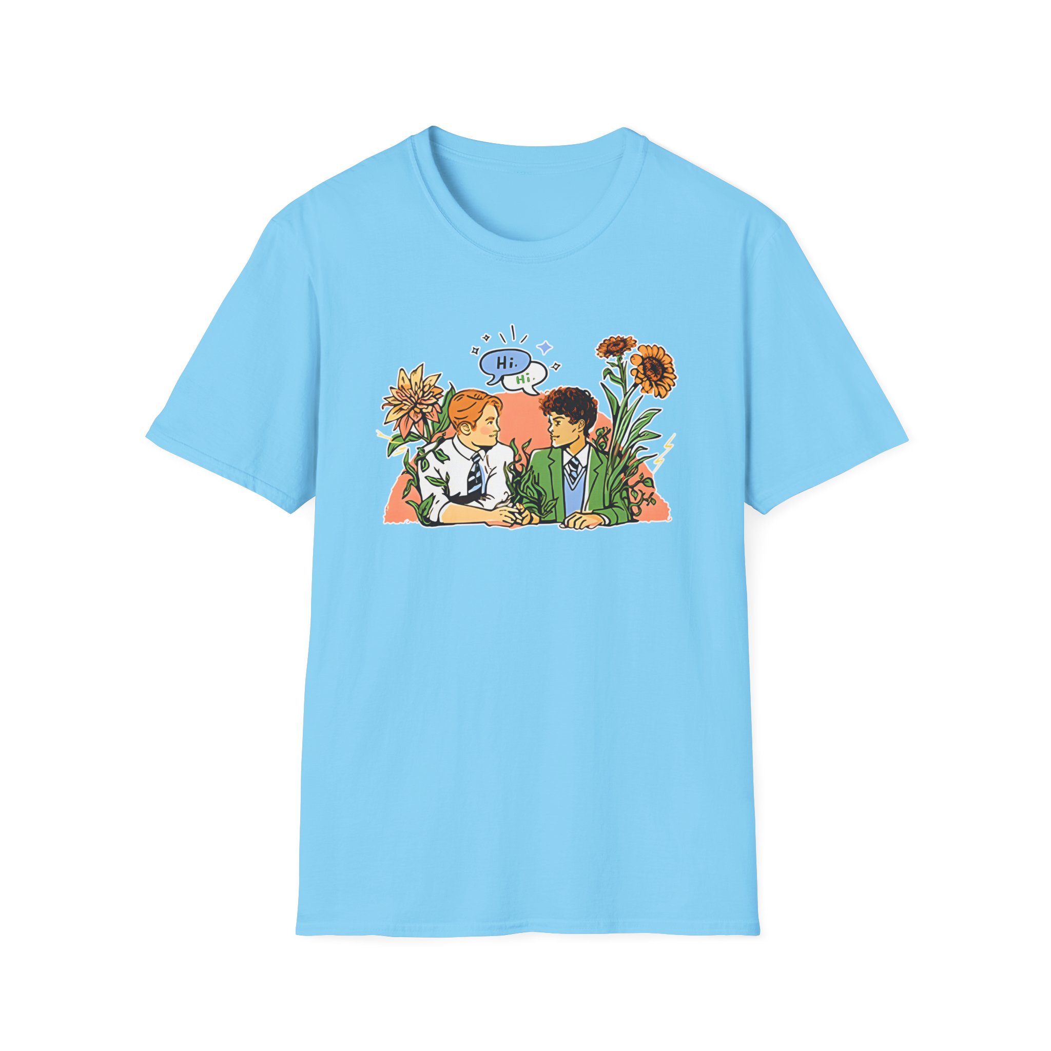 Heartstopper Nick & Charlie Unisex Softstyle T-Shirt