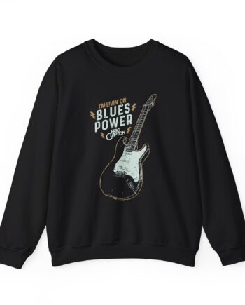Eric Clapton Livin on Blues Power Unisex Heavy Blend™ Crewneck Sweatshirt