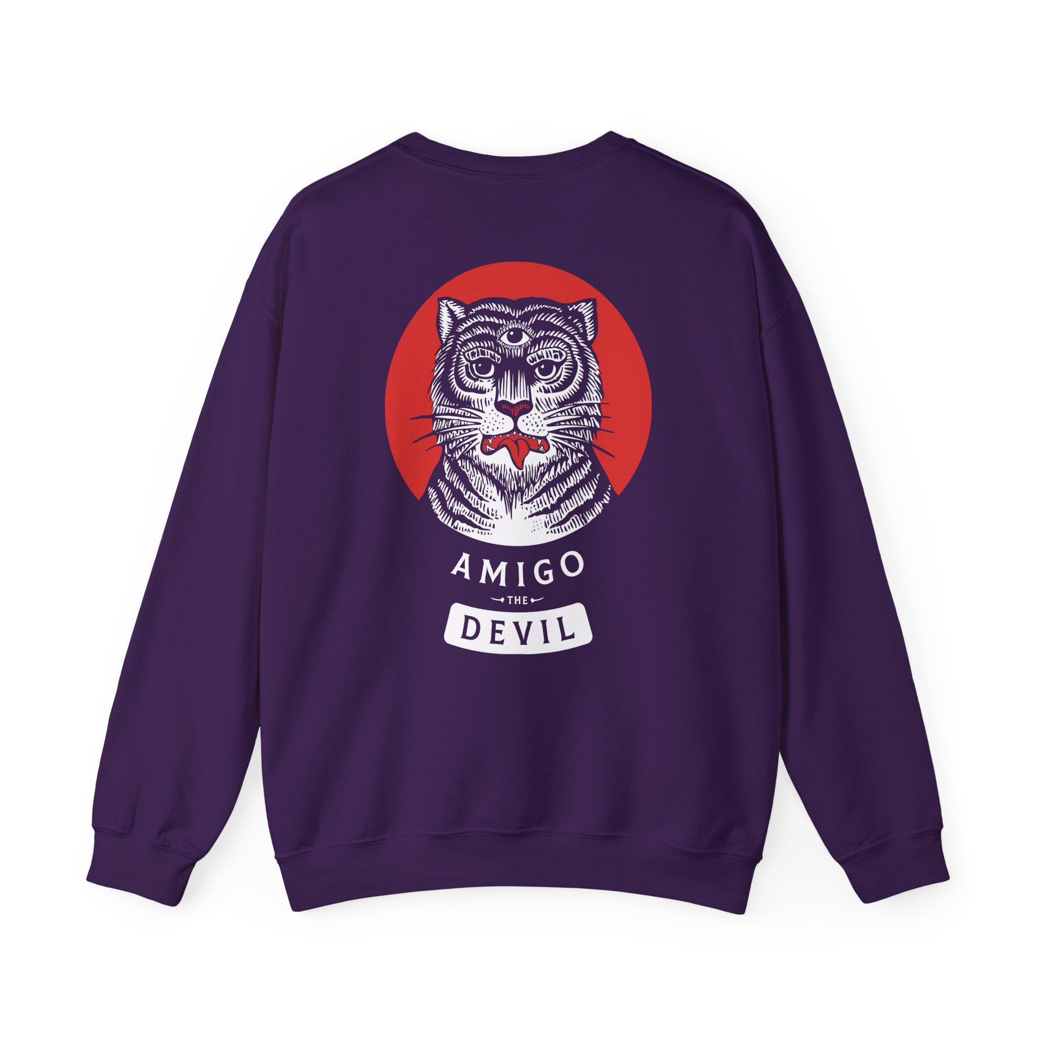 Amigo the Devil Tiger Unisex Heavy Blendâ„¢ Crewneck Sweatshirt