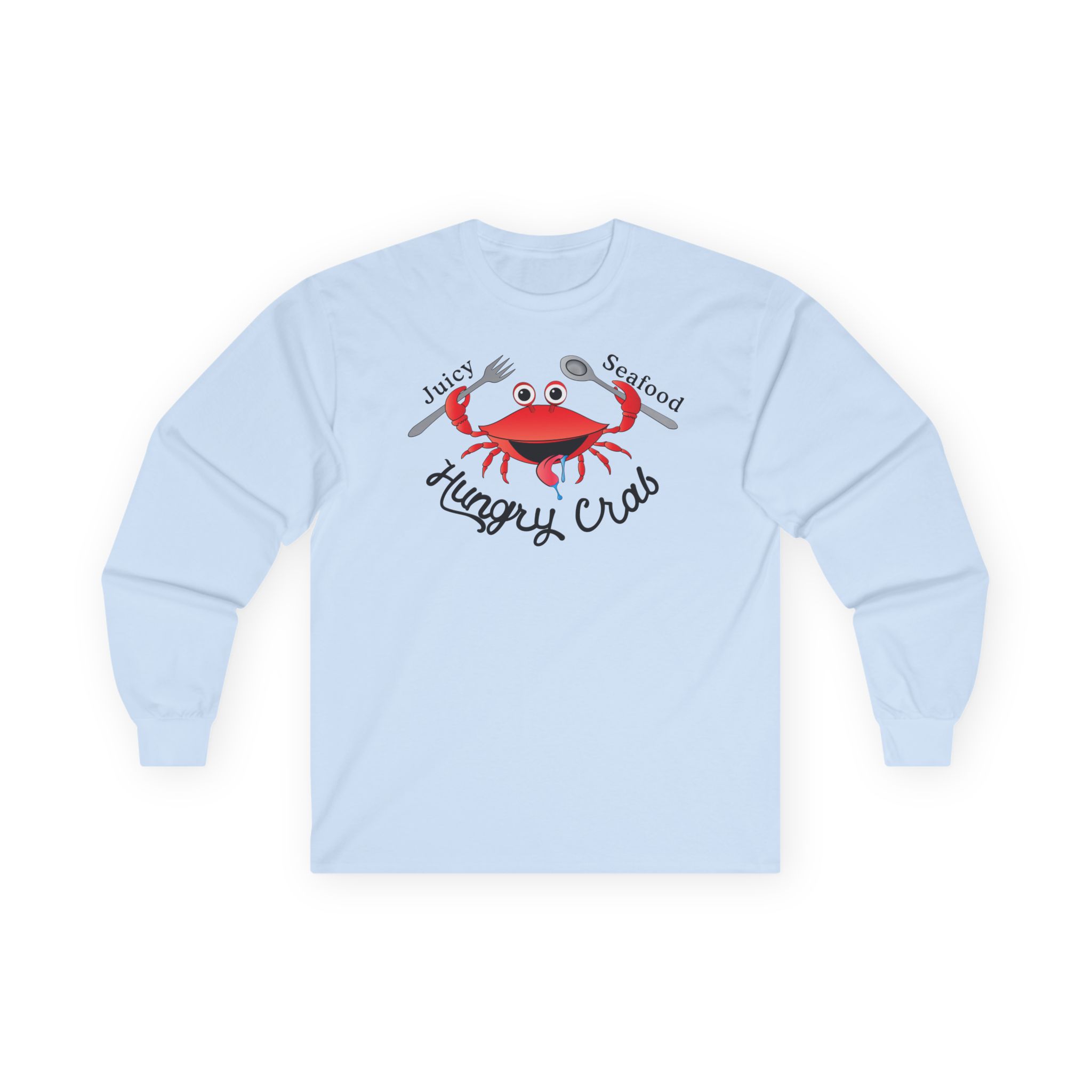 Hungry Box Hungry Crab Juicy Seafood Unisex Ultra Cotton Long Sleeve Tee