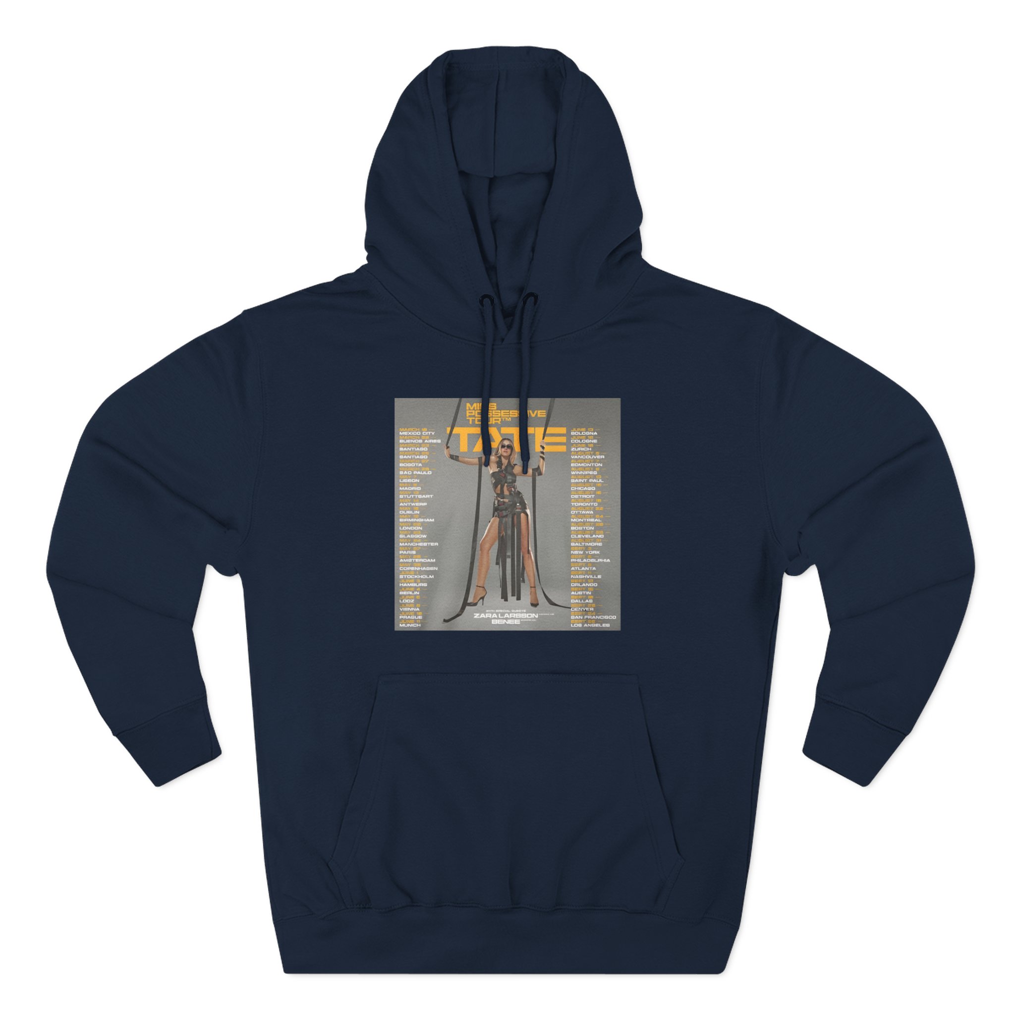 Tate Mcrae Miss Possessive Tour 2025 Three-Panel Fleece Hoodie
