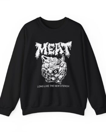 Papa Meat Long Live the New Stench Unisex Heavy Blend™ Crewneck Sweatshirt