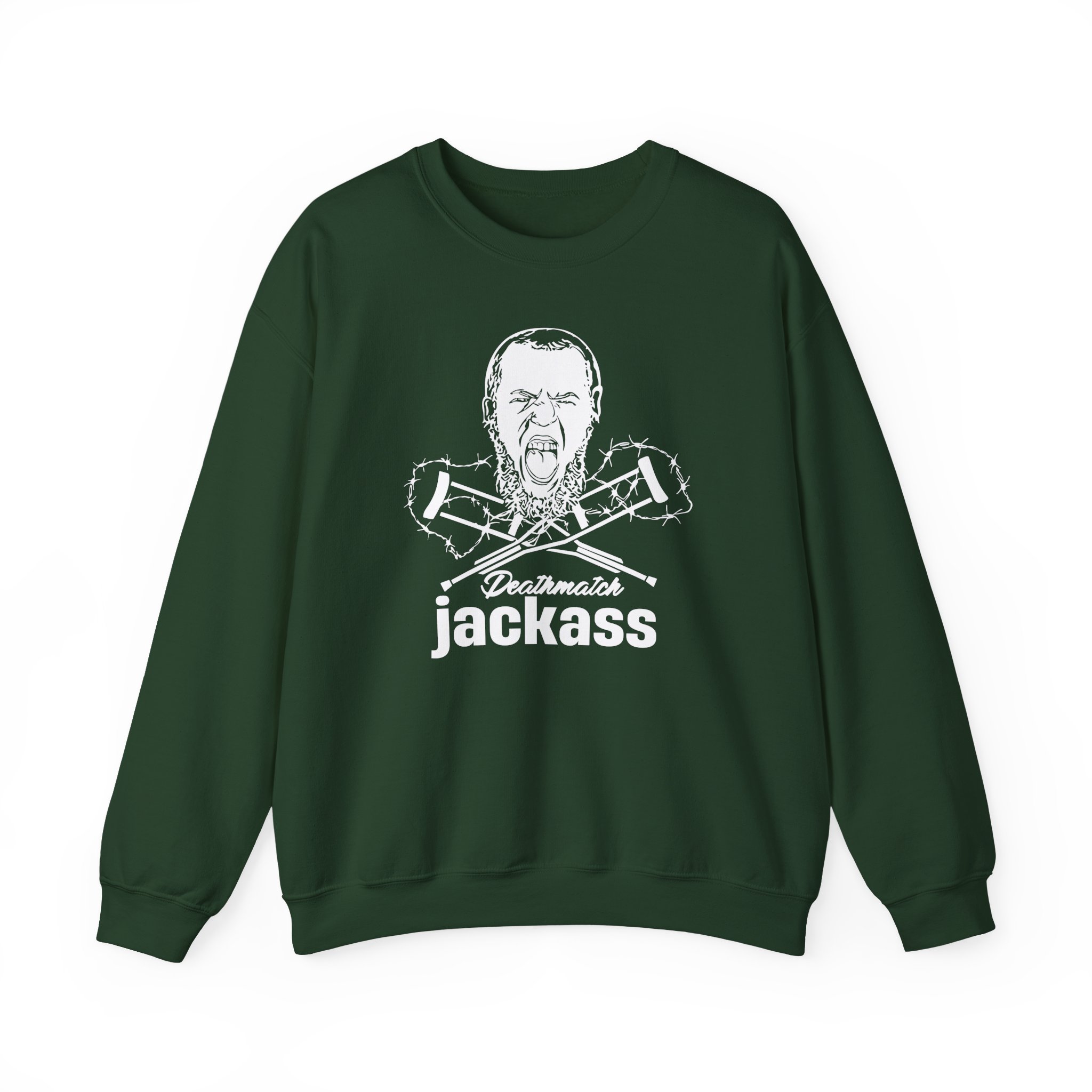 Dale Patricks-deathmatch Jackass Unisex Heavy Blendâ„¢ Crewneck Sweatshirt