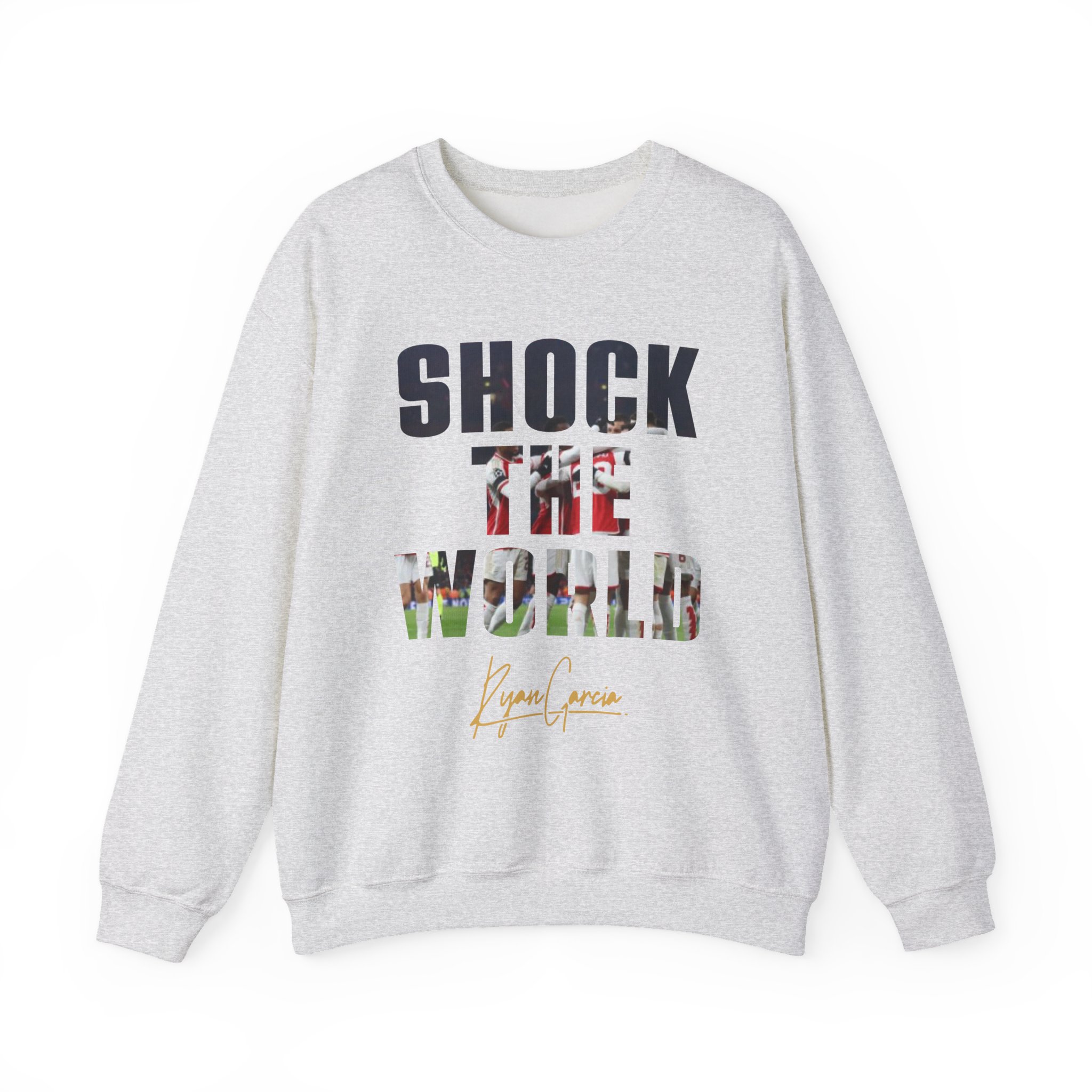Ryan Garcia shock the world Unisex Heavy Blendâ„¢ Crewneck Sweatshirt