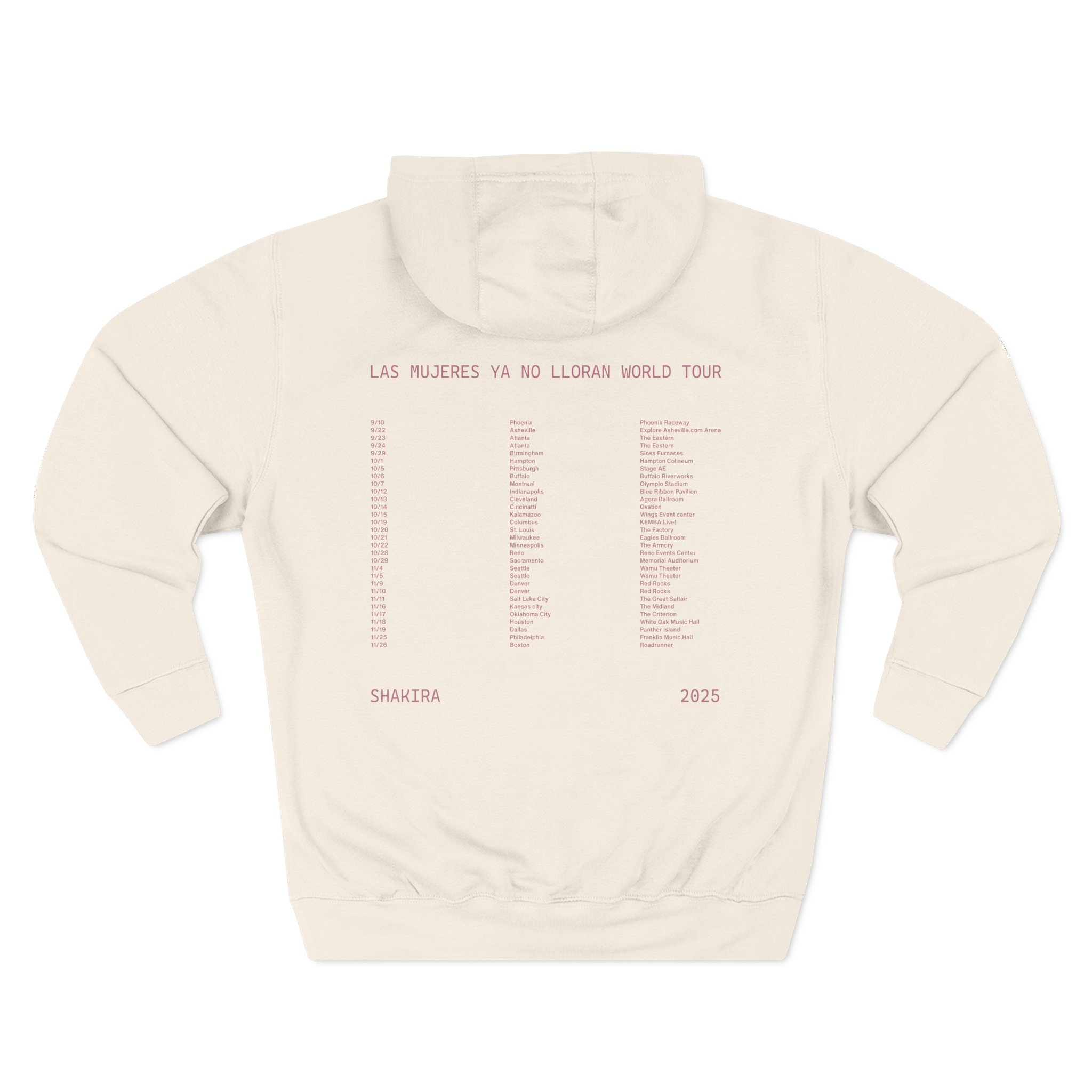 Shakira LMYNL World Tour Three-Panel Fleece Hoodie