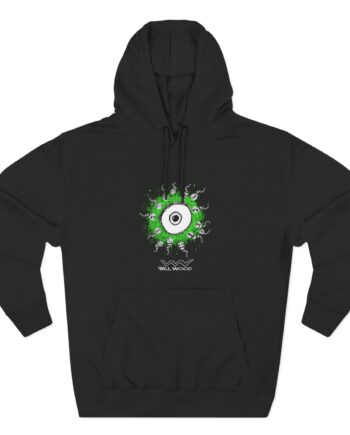 Will Wood Eye Three-Panel Fleece Hoodie
