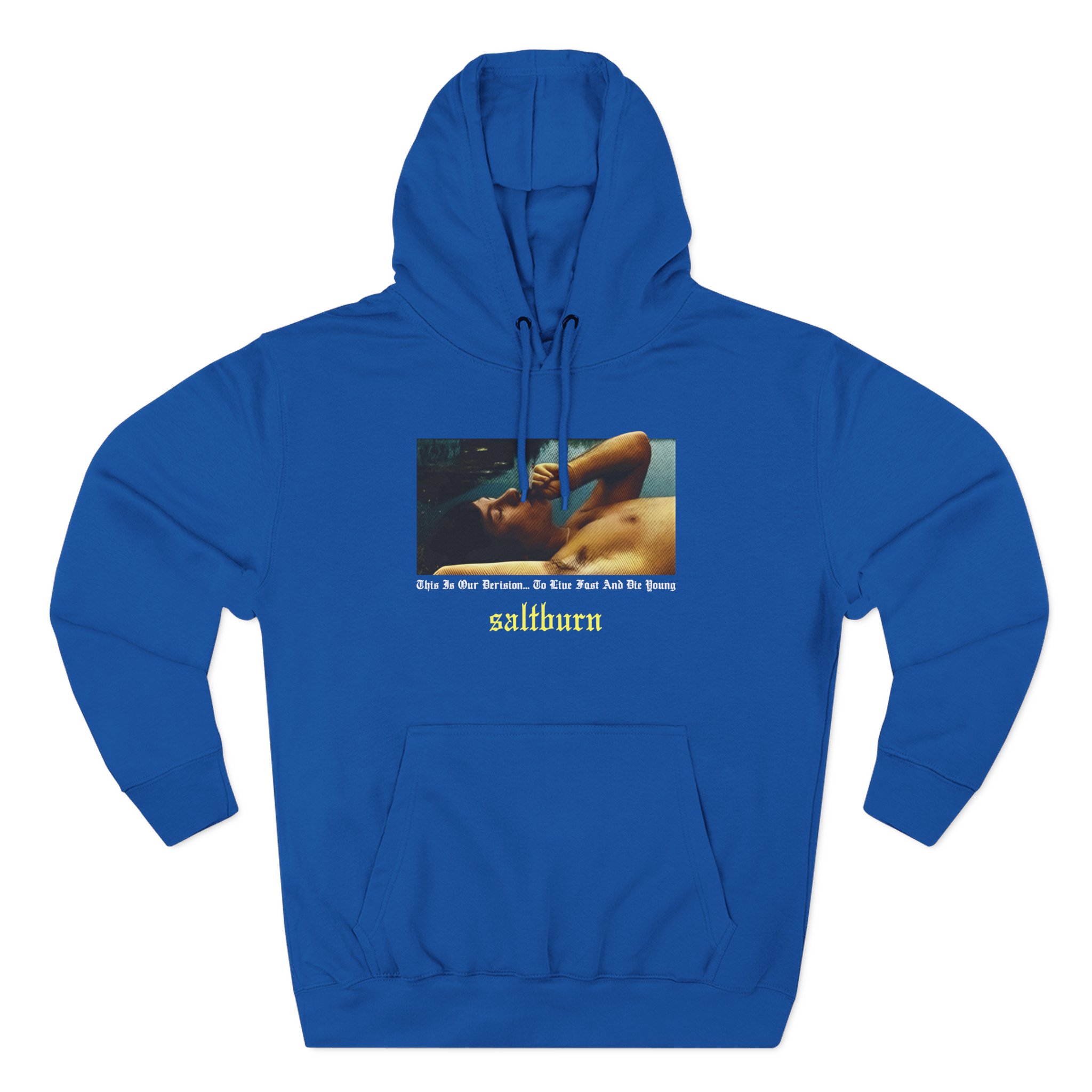 Saltburn This Is Our Derision Three-Panel Fleece Hoodie