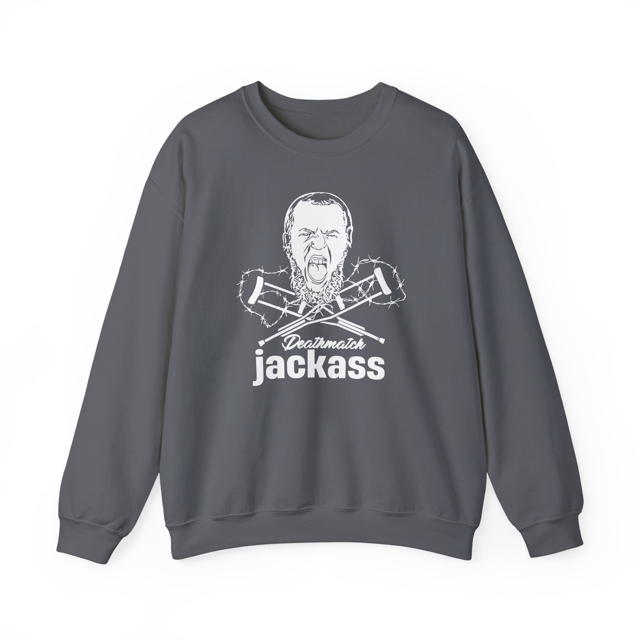 Dale Patricks-deathmatch Jackass Unisex Heavy Blendâ„¢ Crewneck Sweatshirt