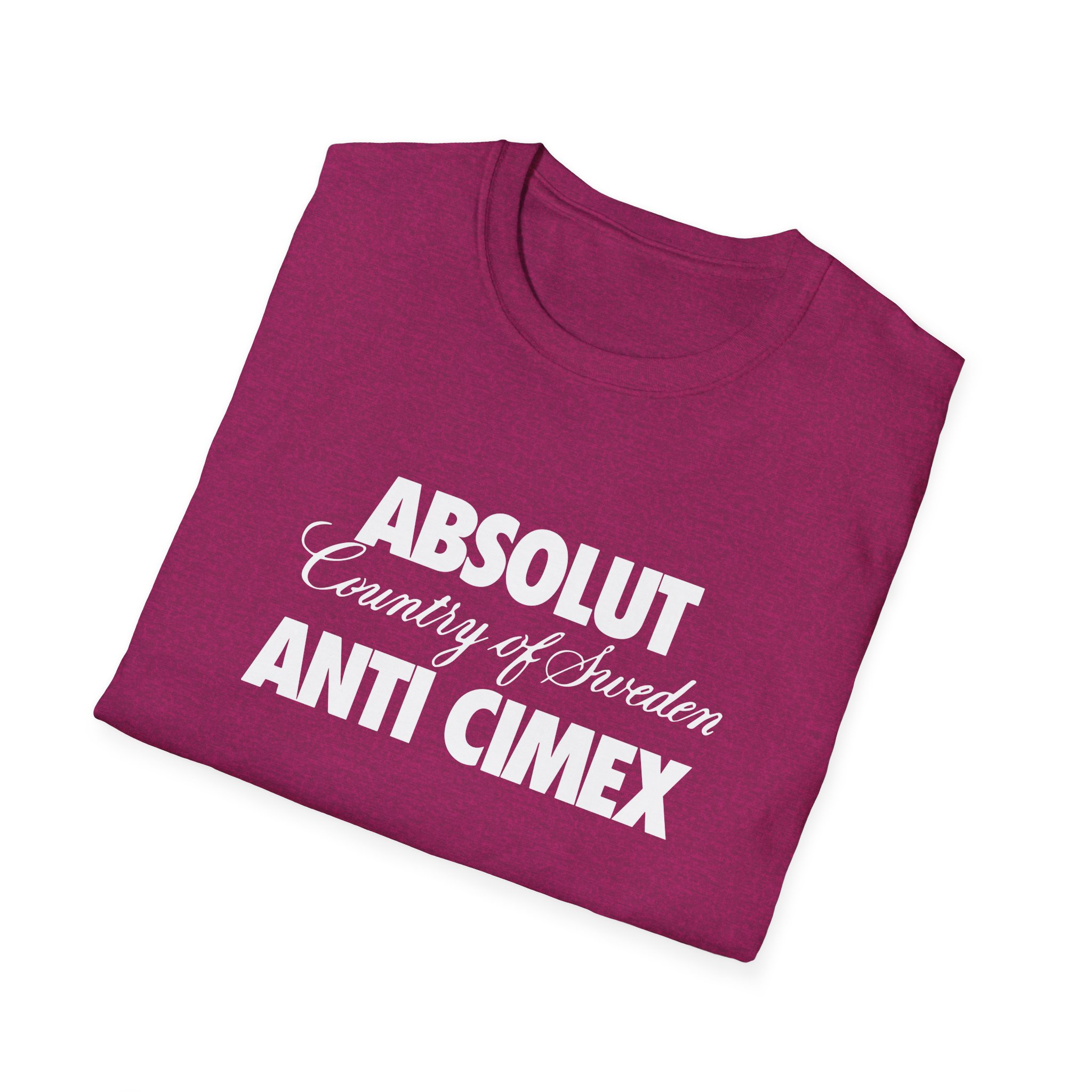Anti Cimex Absolut Country of Sweden Unisex Softstyle T-shirt