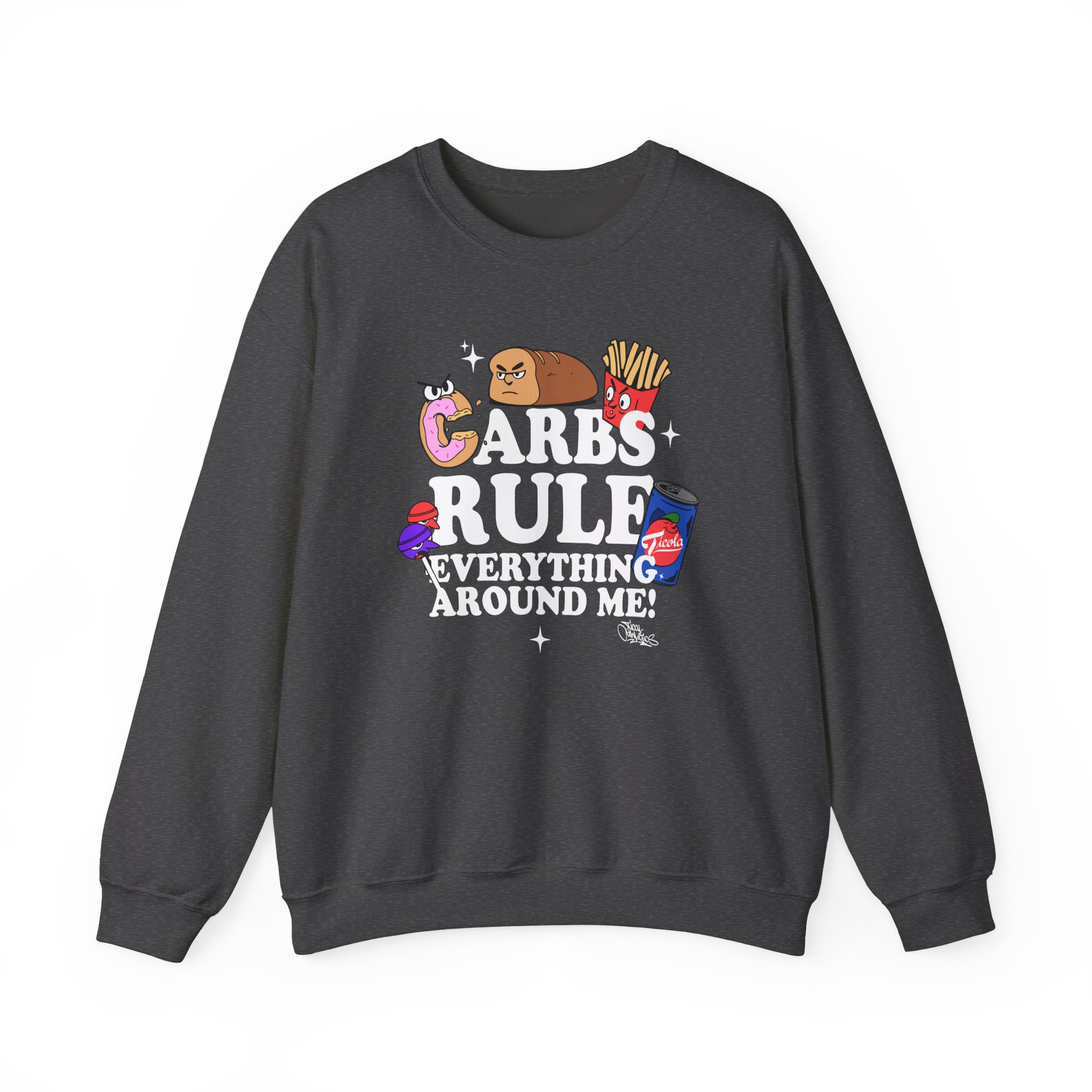 Method Man Carbs Rule Everything Around Me Unisex Heavy Blendâ„¢ Crewneck Sweatshirt
