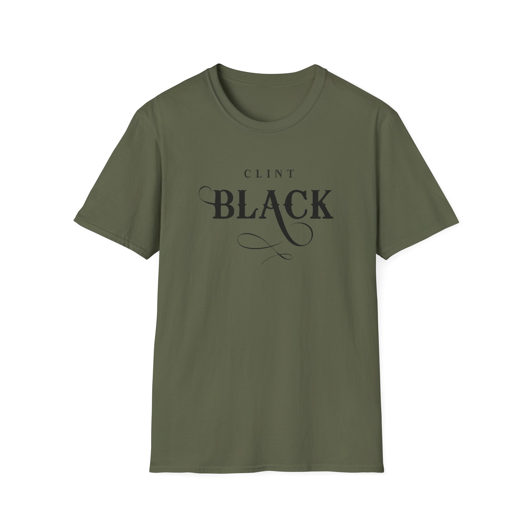 Clint Black Logo Espresso Unisex Softstyle T-Shirt