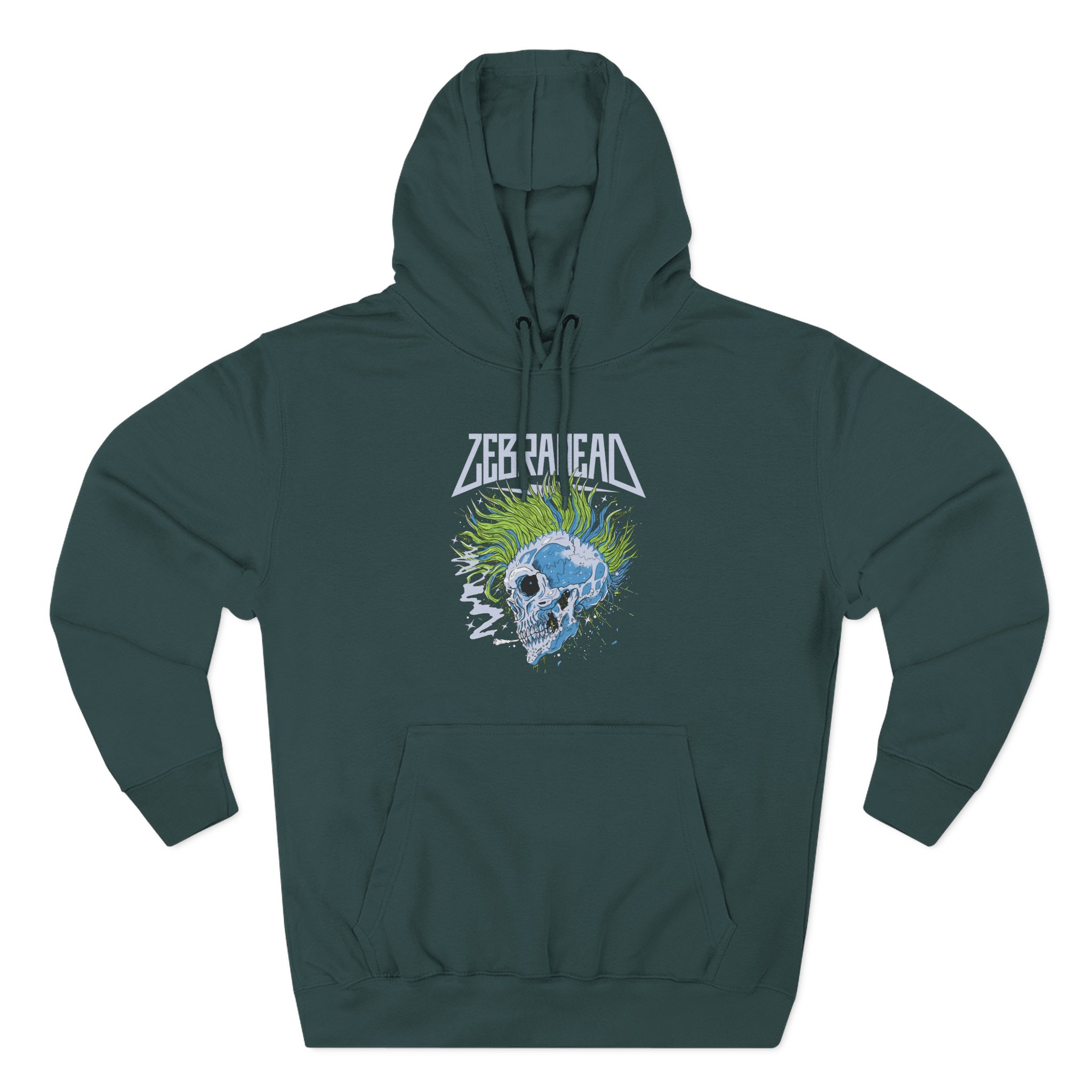 Zebrahead Skull Three-Panel Fleece Hoodie