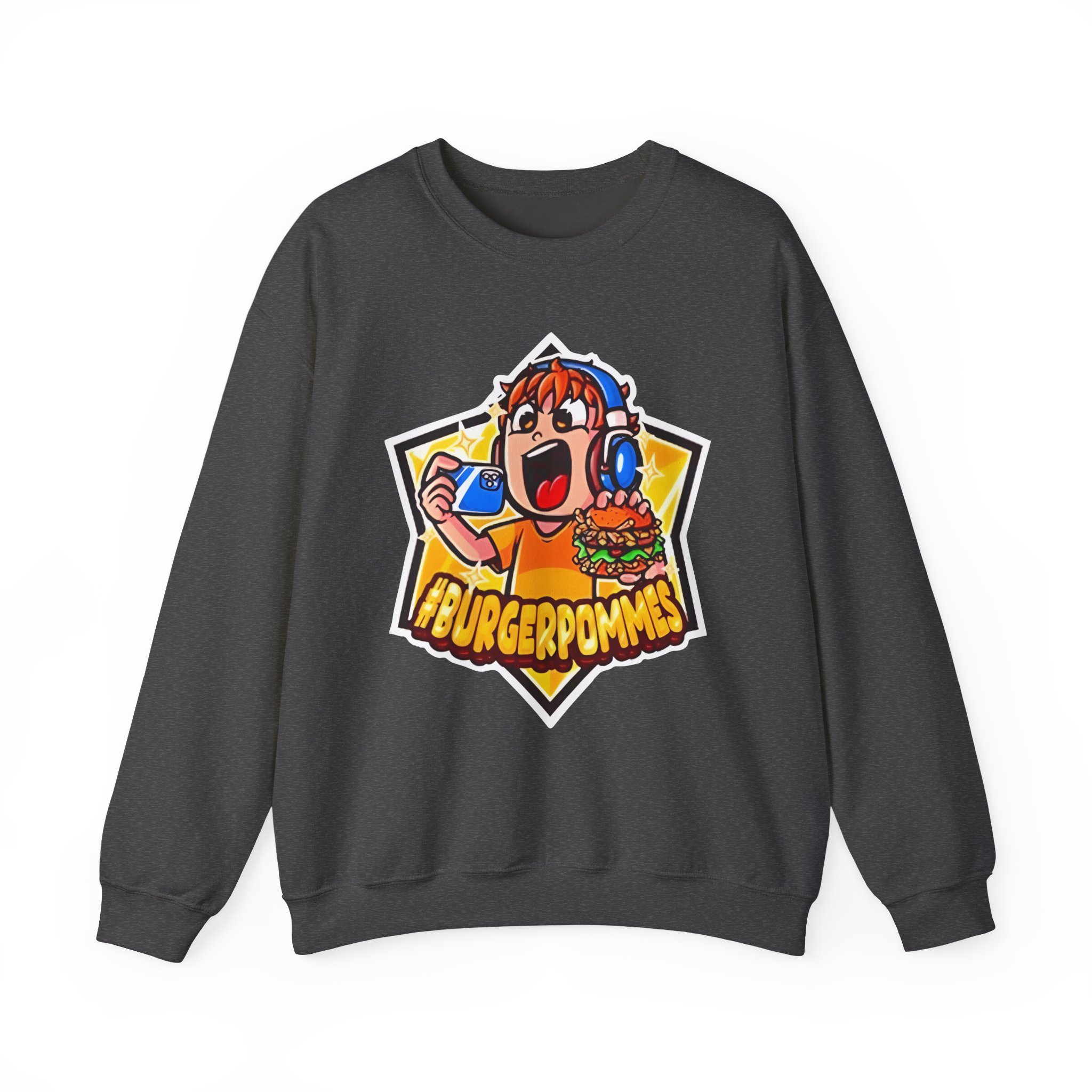 Burger Pommes Unisex Heavy Blendâ„¢ Crewneck Sweatshirt