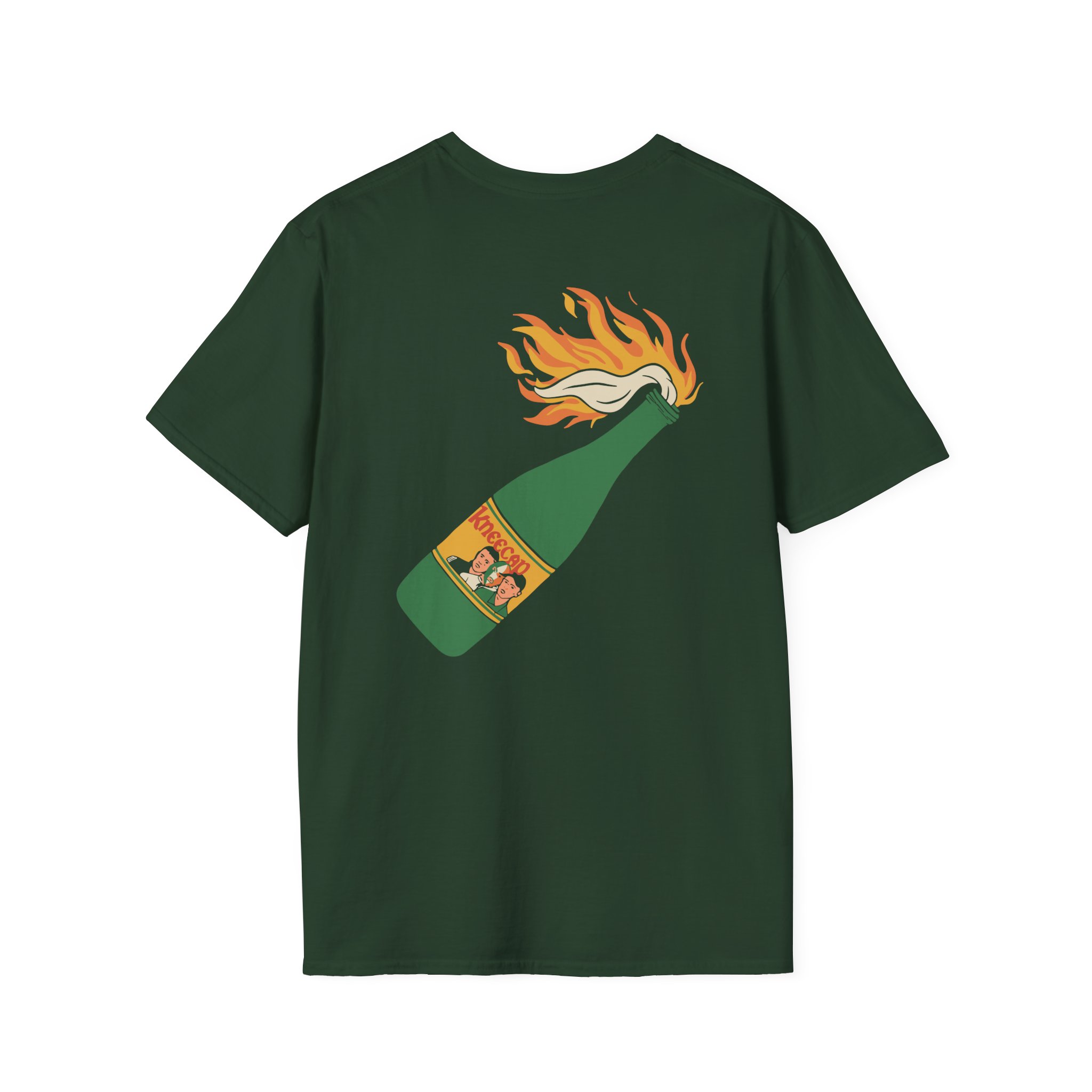 Flaming Buckfast Unisex Softstyle T-Shirt