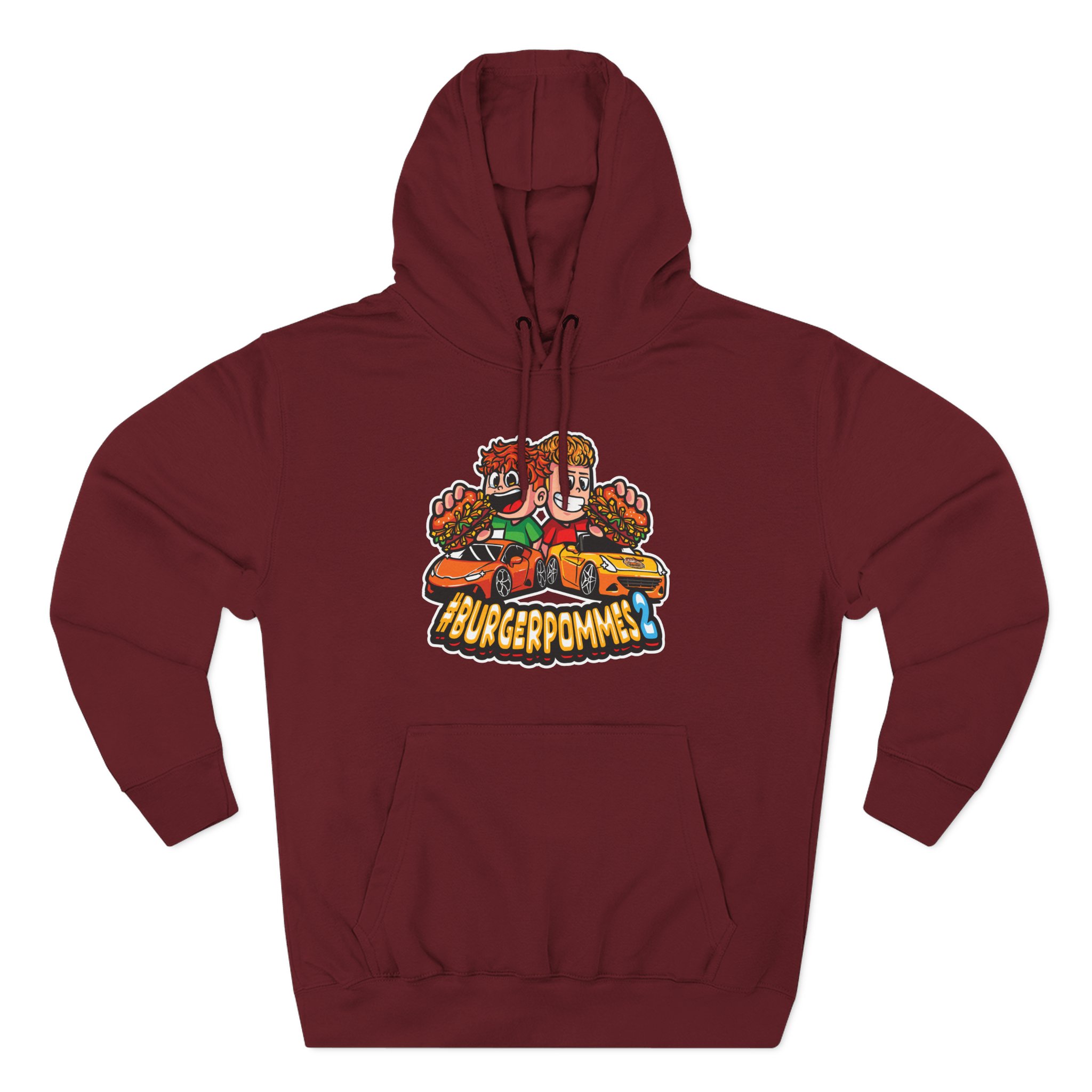 Burger Pommes Three-Panel Fleece Hoodie